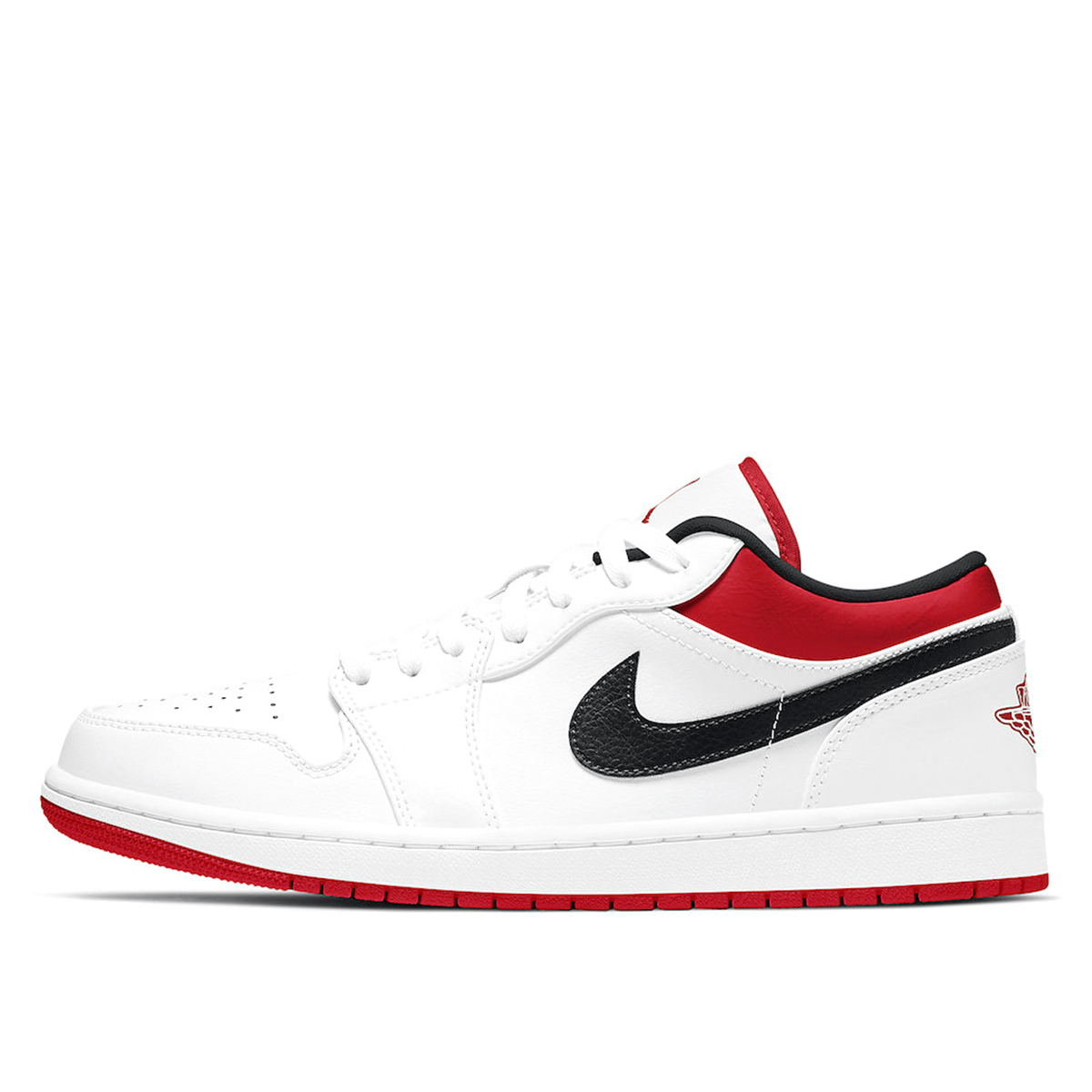Air Jordan 1 Low White University Red Black (2020) WHITE/UNIVERSITY RED/BLACK sneaker – authenticated on KLEKT
