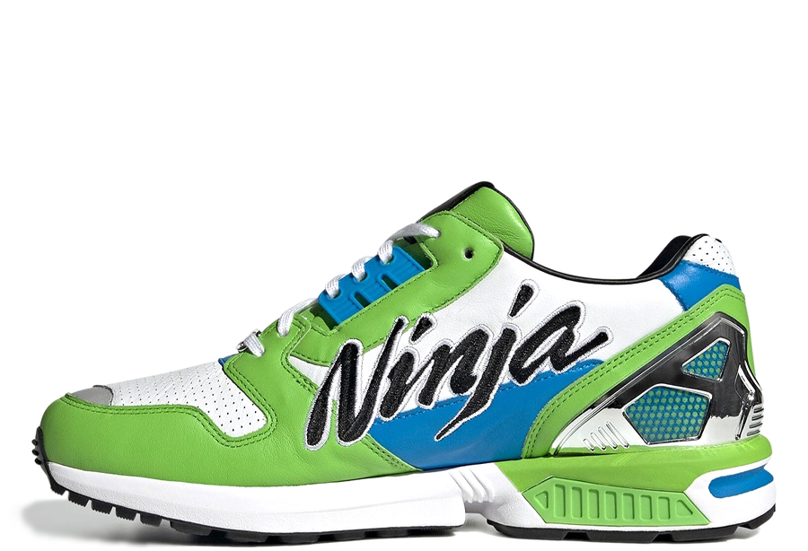 Adidas x Kawasaki Ninja ZX 8000 White Green (2022) GREEN/WHITE/BLUE/BLACK sneaker – authenticated on KLEKT