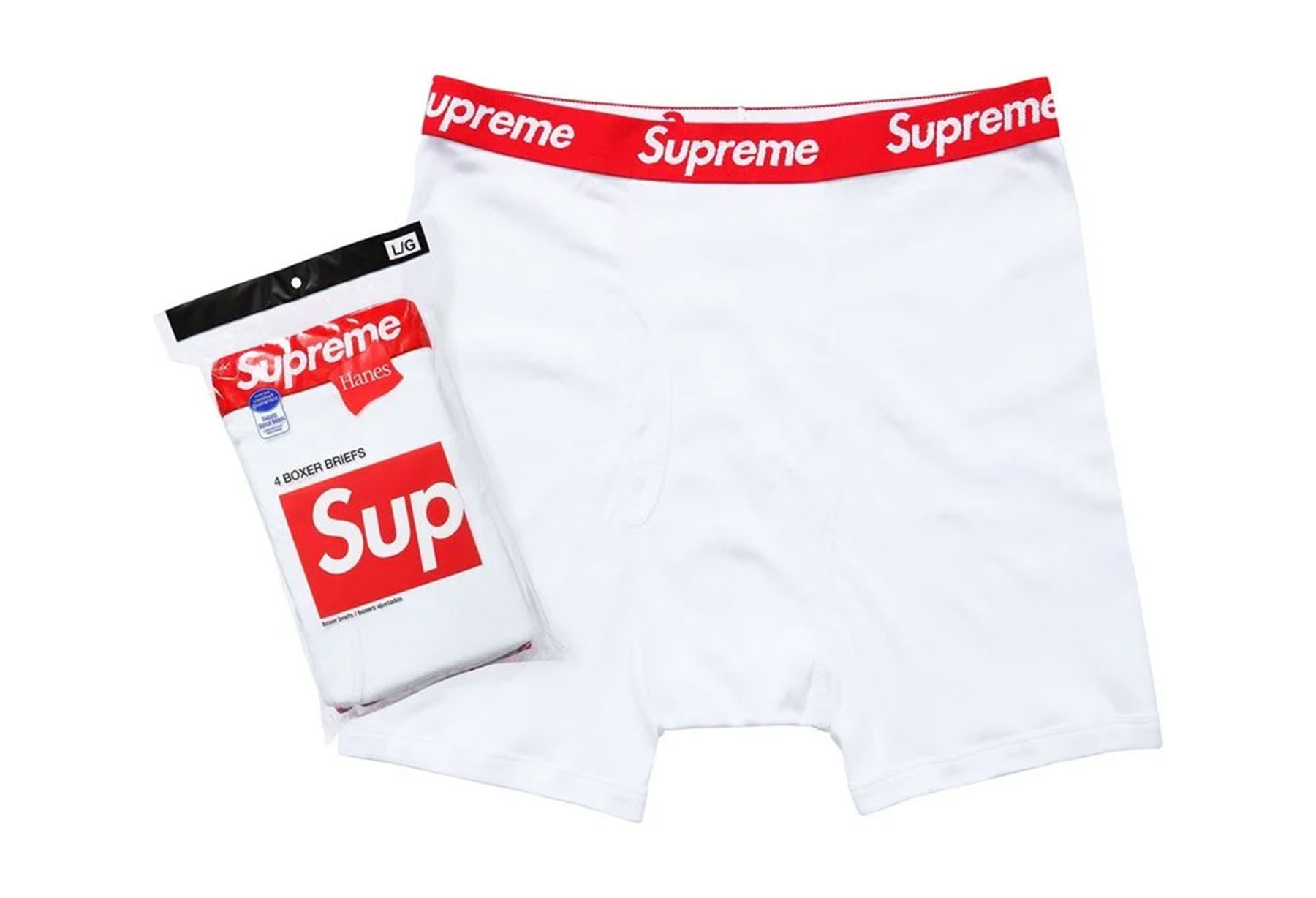 Supreme x Hanes Boxer Briefs 'White' - 4 Pack (FW26) WHITE sneaker – authenticated on KLEKT
