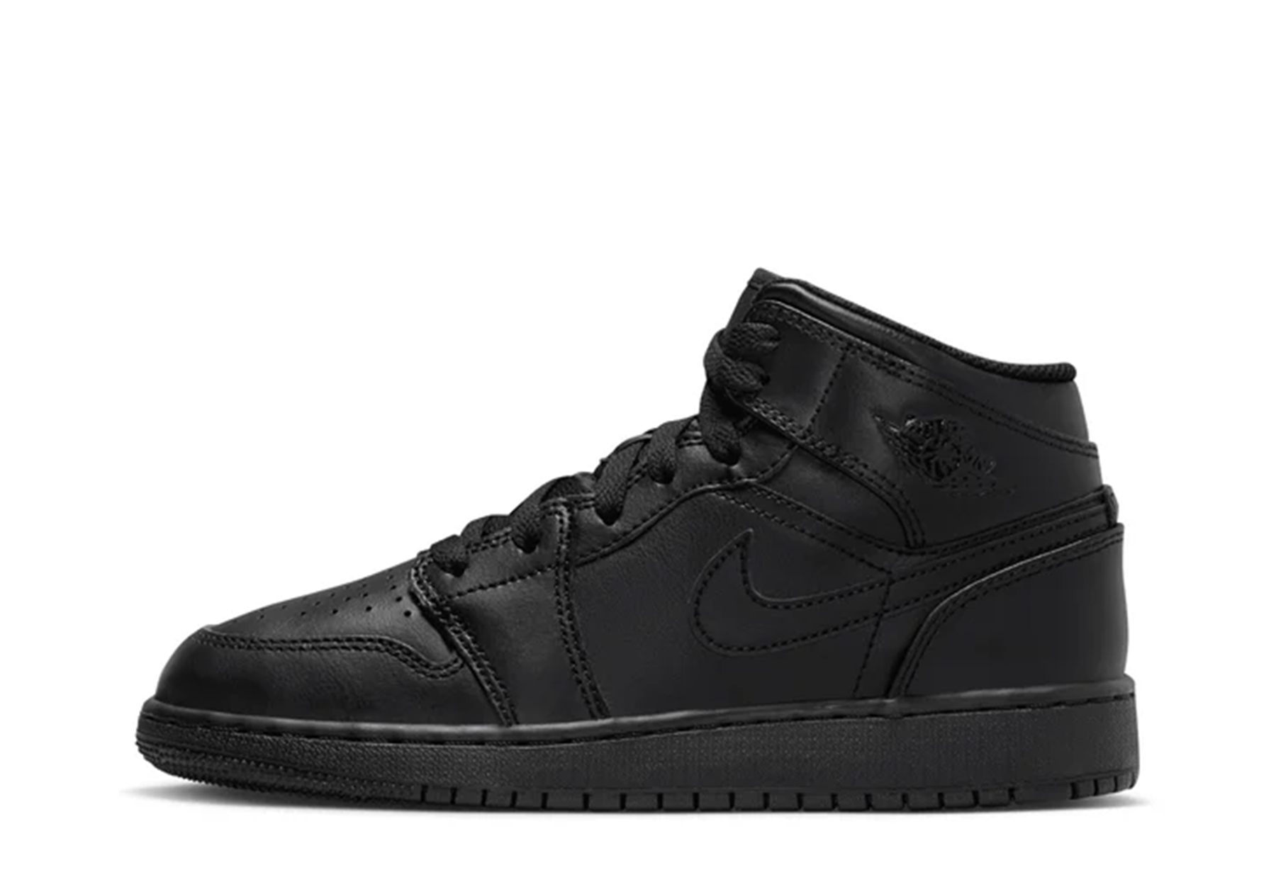 Air Jordan 1 Mid GS Black (2023) BLACK sneaker – authenticated on KLEKT