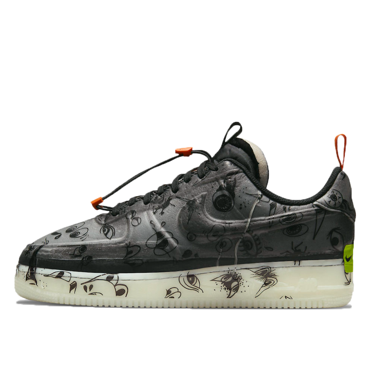 Nike Air Force 1 Experimental 'Halloween' (2021) Black/Black-Starfish-White sneaker – authenticated on KLEKT