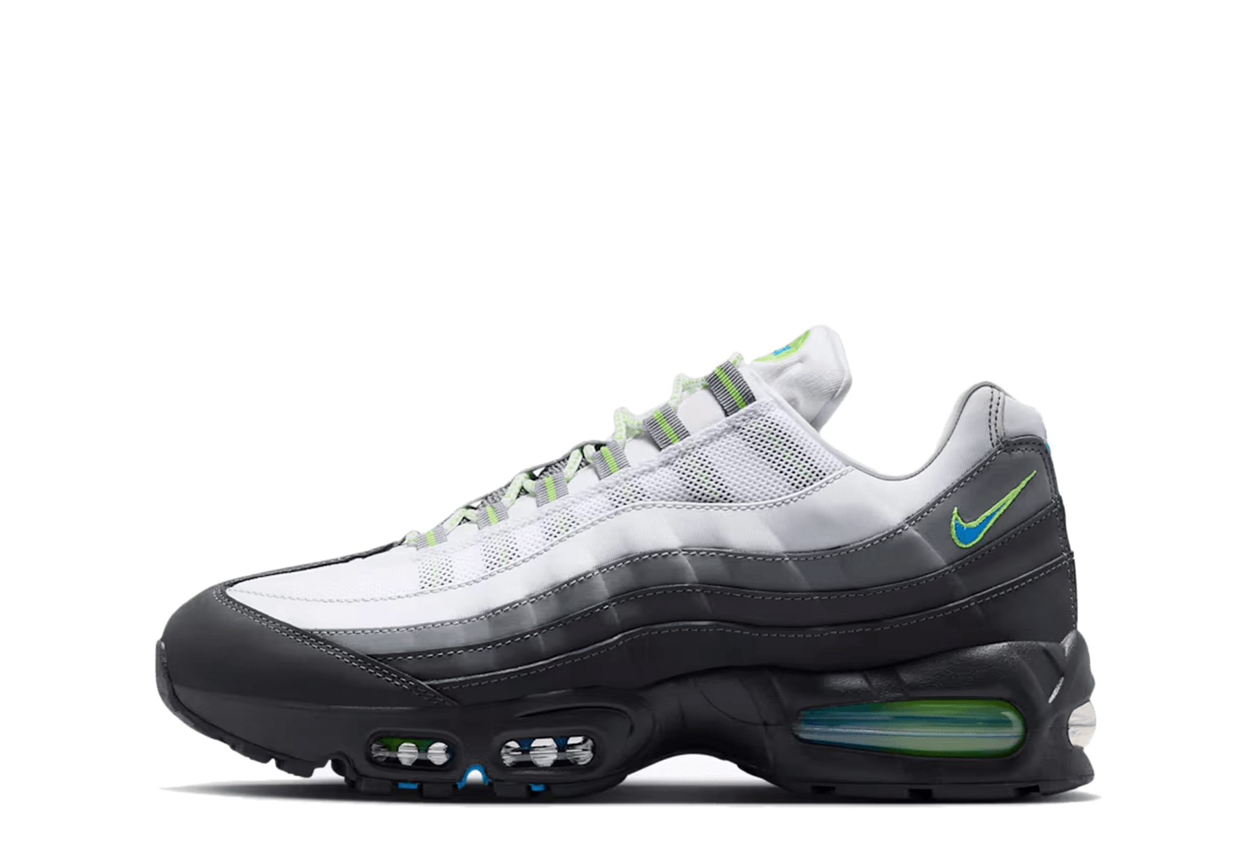 Nike Air Max 95 Big Bubble 'Action Green' (2026) Black/Action Green/Anthracite/Photo Blue sneaker – authenticated on KLEKT