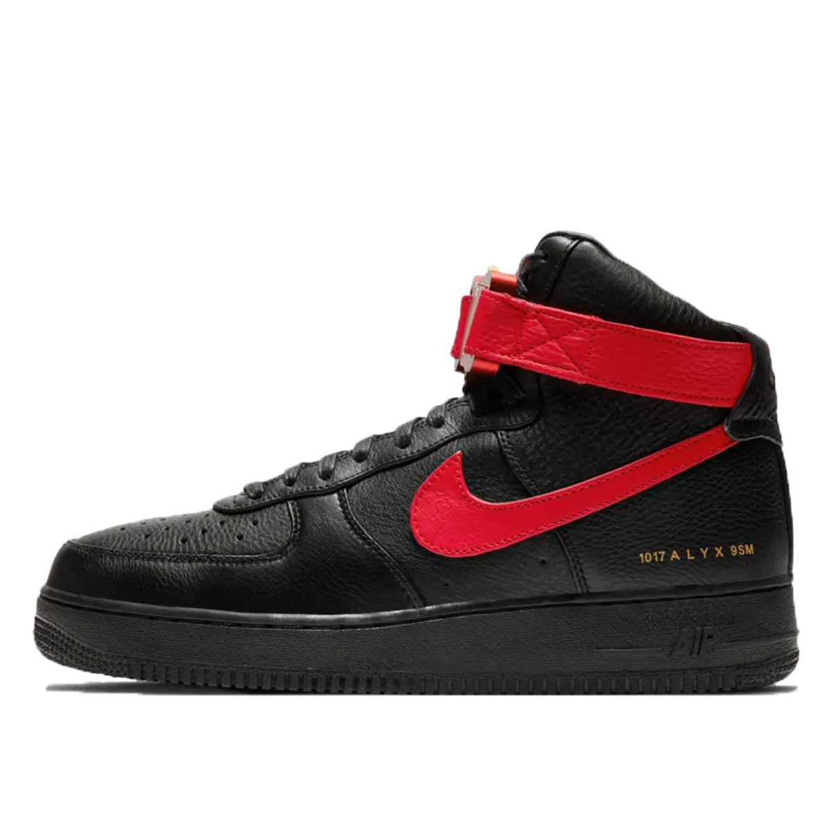 Nike x Alyx Air Force 1 Black University Red (2021) BLACK/UNIVERSITY RED sneaker – authenticated on KLEKT