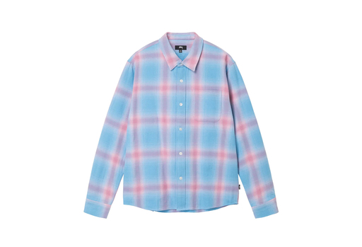Stussy Hellshire Plaid Shirt Blue (FW22)