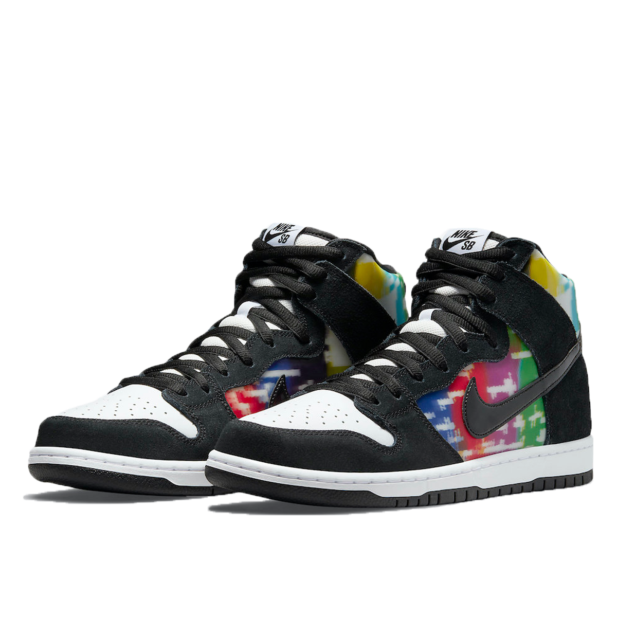 Nike SB Dunk High TV Signal (2021) BLACK/MULTICOLOR sneaker – authenticated on KLEKT