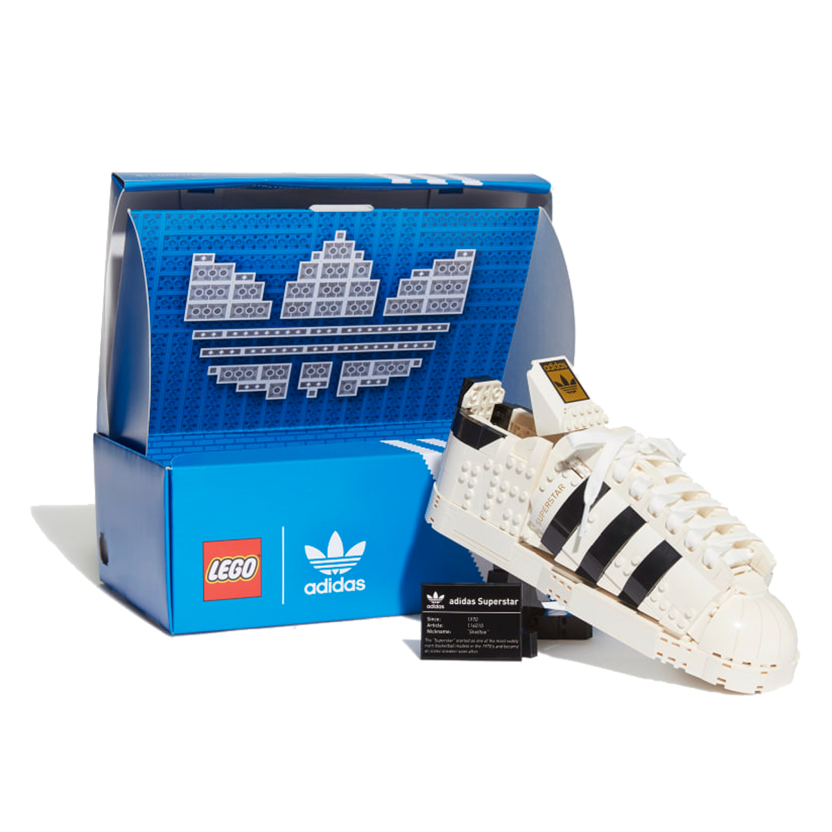 Adidas x LEGO Original Superstar Shoe (2021) WHITE/BLACK sneaker – authenticated on KLEKT