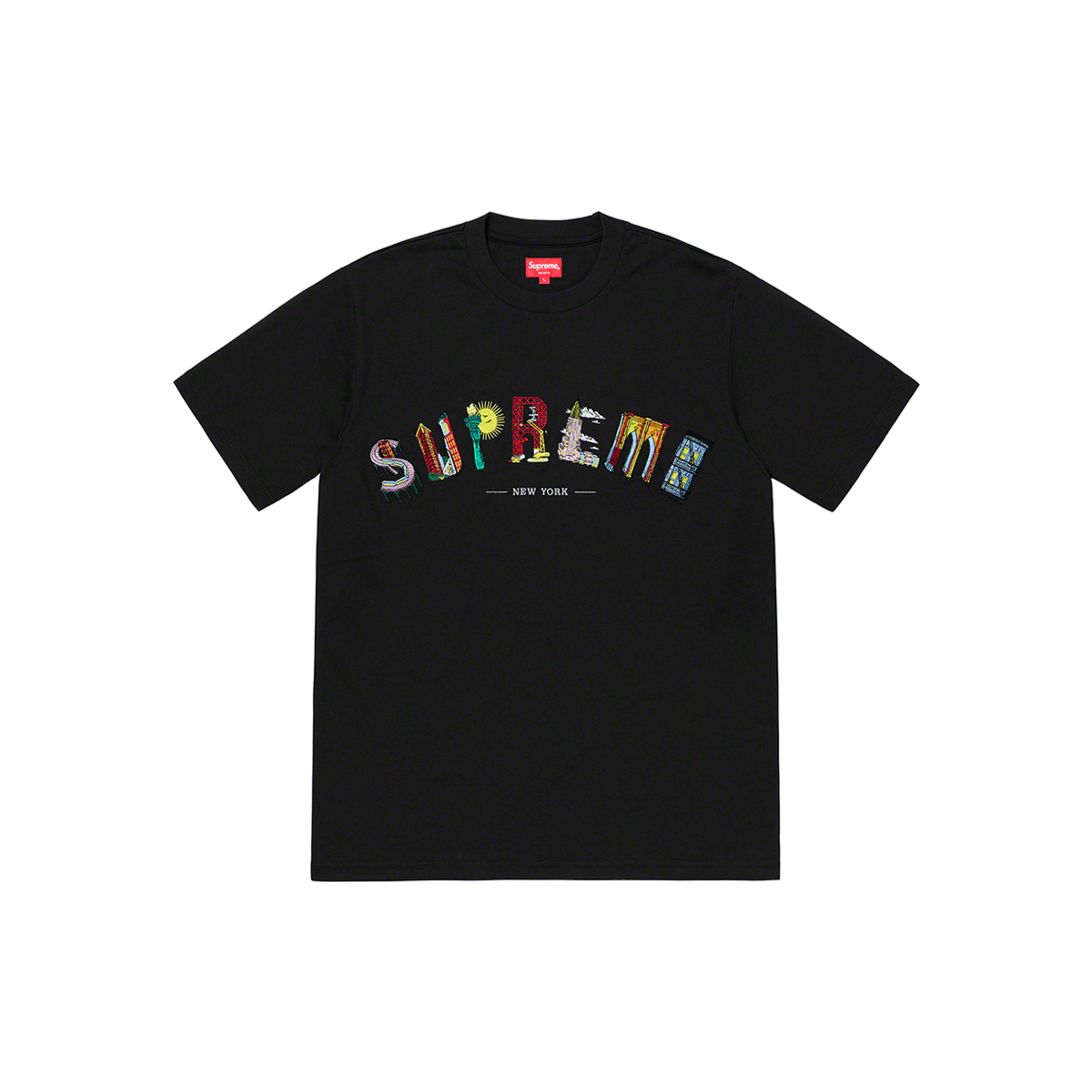 Supreme City Arc T-Shirt Tee Black (SS19) Black sneaker – authenticated on KLEKT