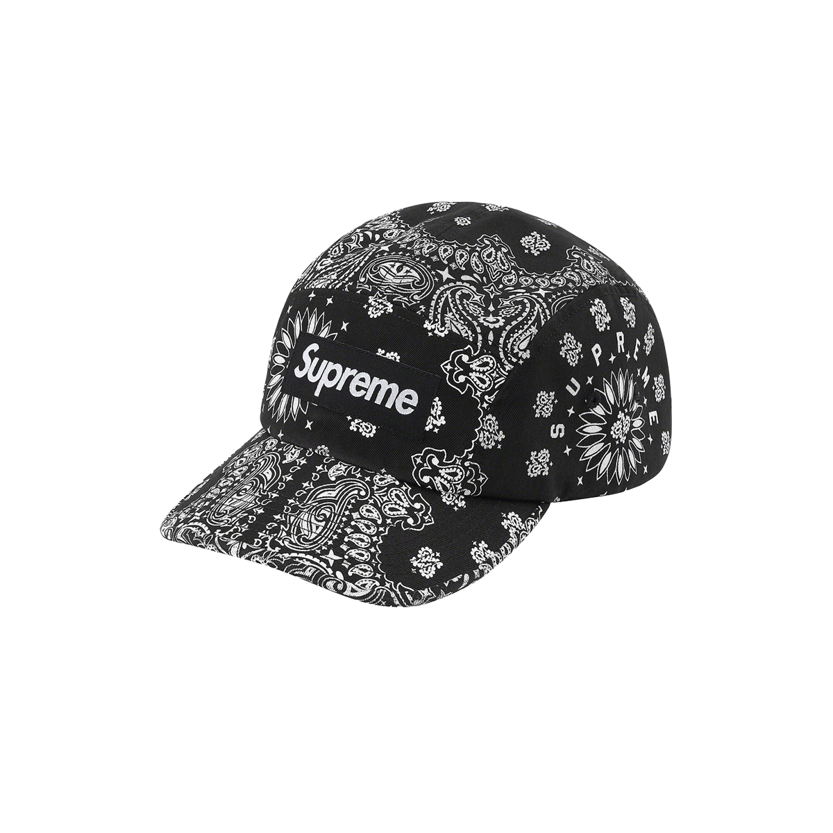 Supreme Bandana Camp Cap Black (SS21) BLACK sneaker – authenticated on KLEKT