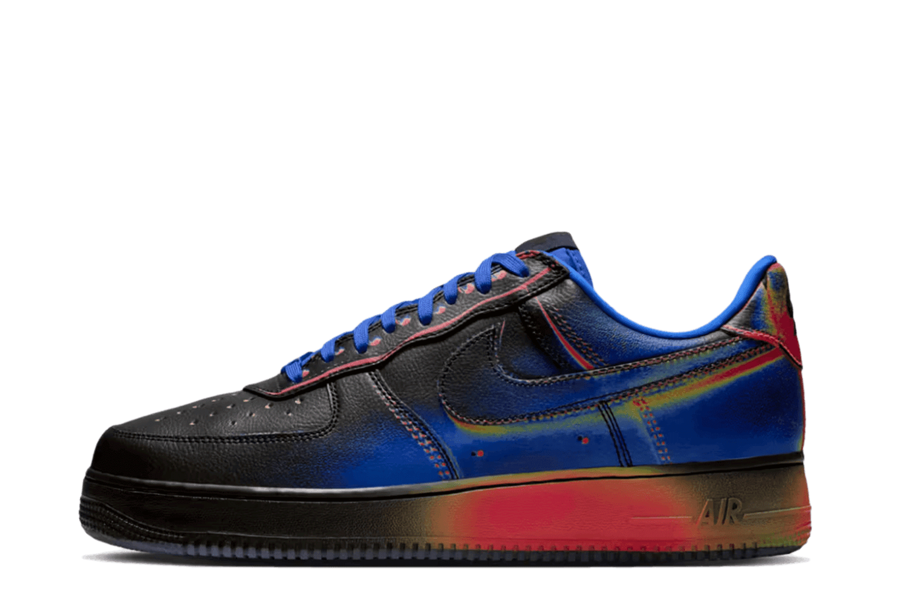 Nike Air Force 1 Low 'Heat Map' (2026) Black/Racer Blue sneaker – authenticated on KLEKT