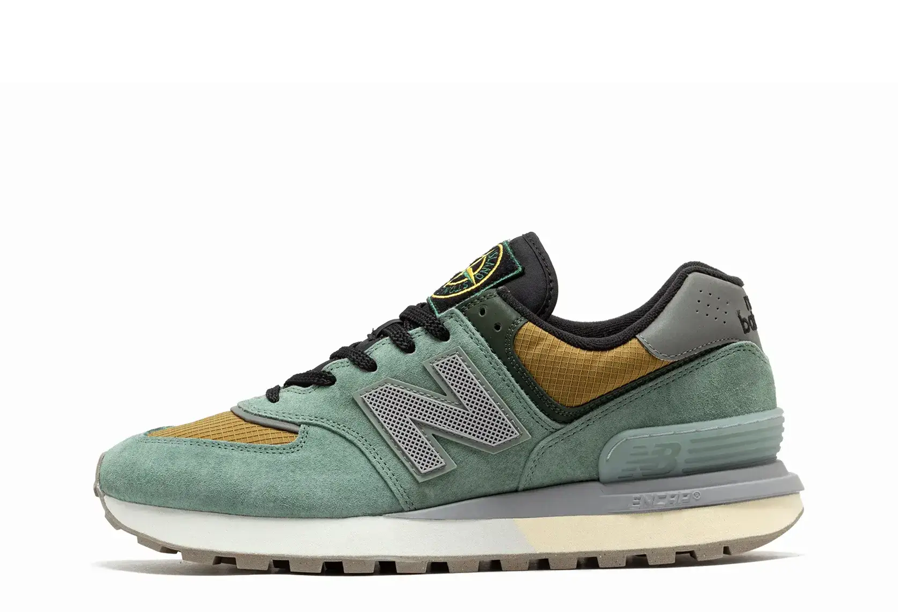 New Balance x Stone Island 574 Legacy 'Light Green' (2024) 'Light Green/Mustard Gold sneaker – authenticated on KLEKT