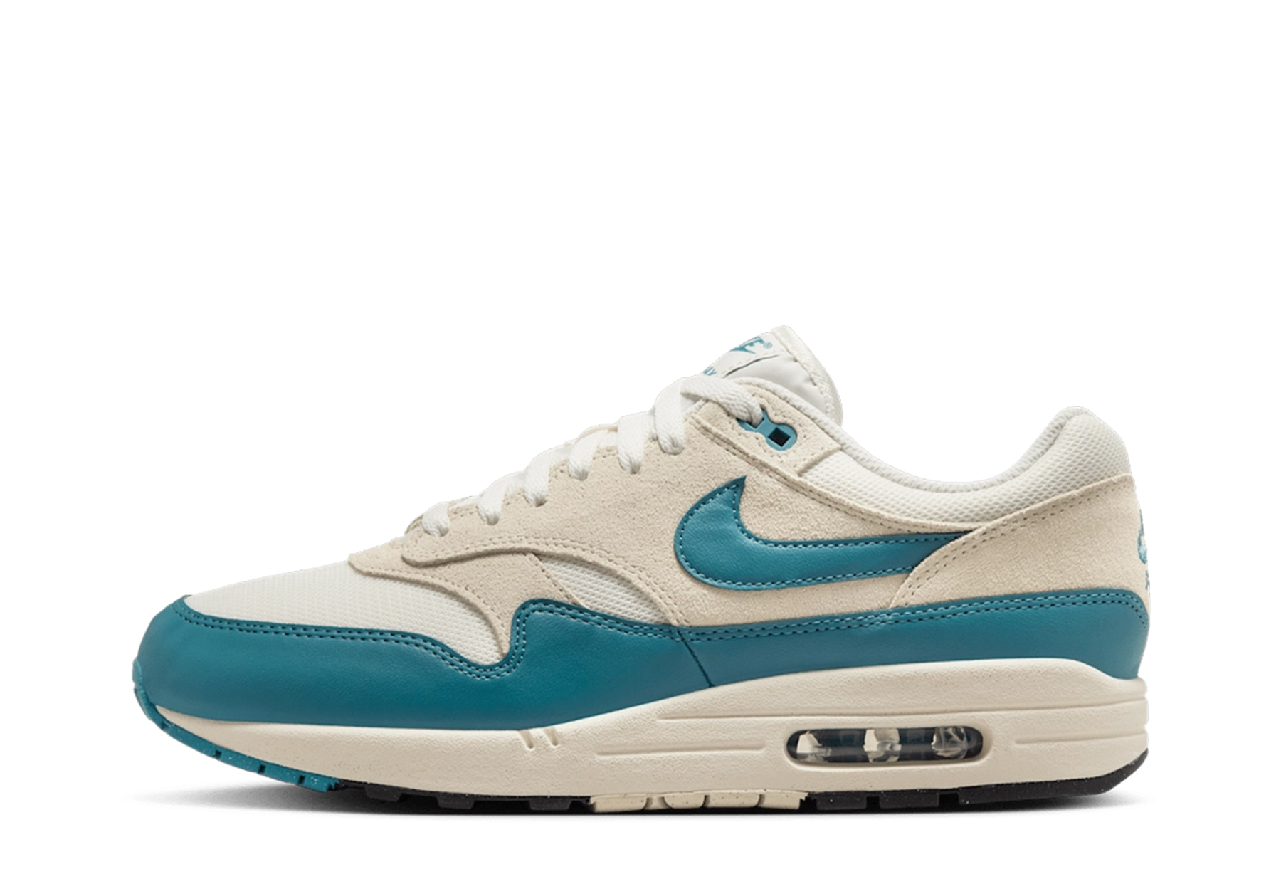 Nike Air Max 1 Essential 'Smoky Blue' (2025) Soft Pearl/Light Khaki/Zwart/Smokey Blue sneaker – authenticated on KLEKT