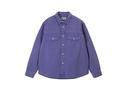 Stussy Double Dye Western Shirt Purple (FW22)