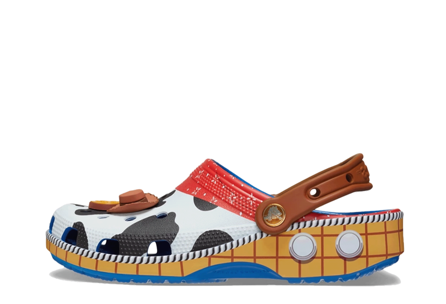 Crocs x Toy Story Classic Clog 'Sherrif Woody' (2026) Blue Grey/Green/Purple/Black sneaker – authenticated on KLEKT