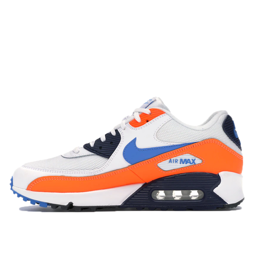 Nike Air Max 90 White Photo Blue Total Orange (2019)
