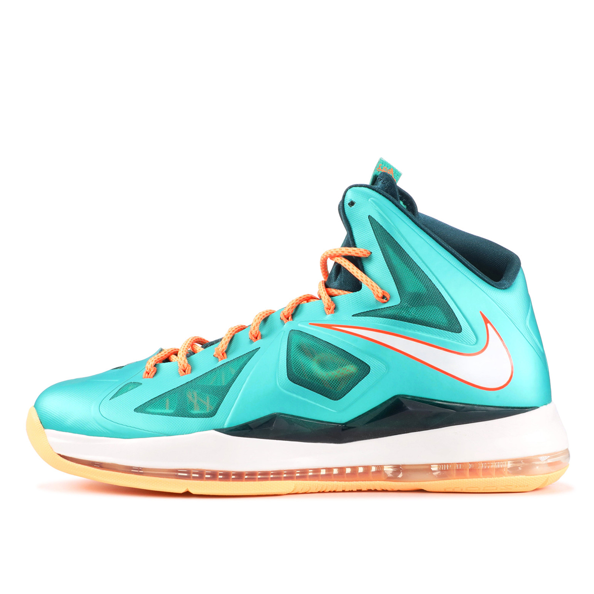 Nike LeBron X 10 'Miami Dolphins' (2013) sneaker – authenticated on KLEKT
