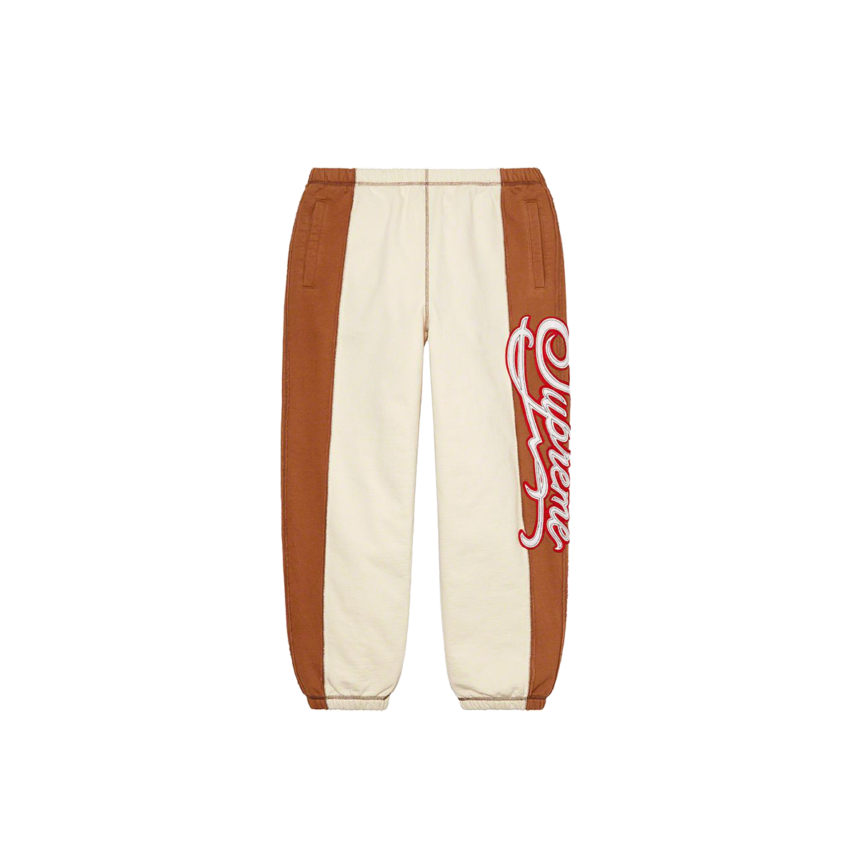 Supreme Paneled Script Sweatpant Stone (SS21) STONE sneaker – authenticated on KLEKT