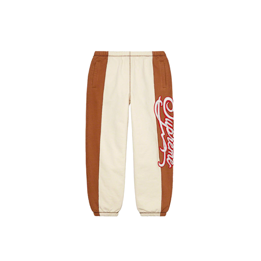 Supreme Paneled Script Sweatpant Stone (SS21)