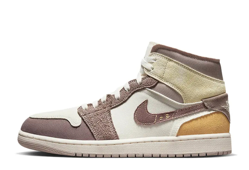 Air Jordan 1 Mid Craft Inside Out Tan Brown (2023)