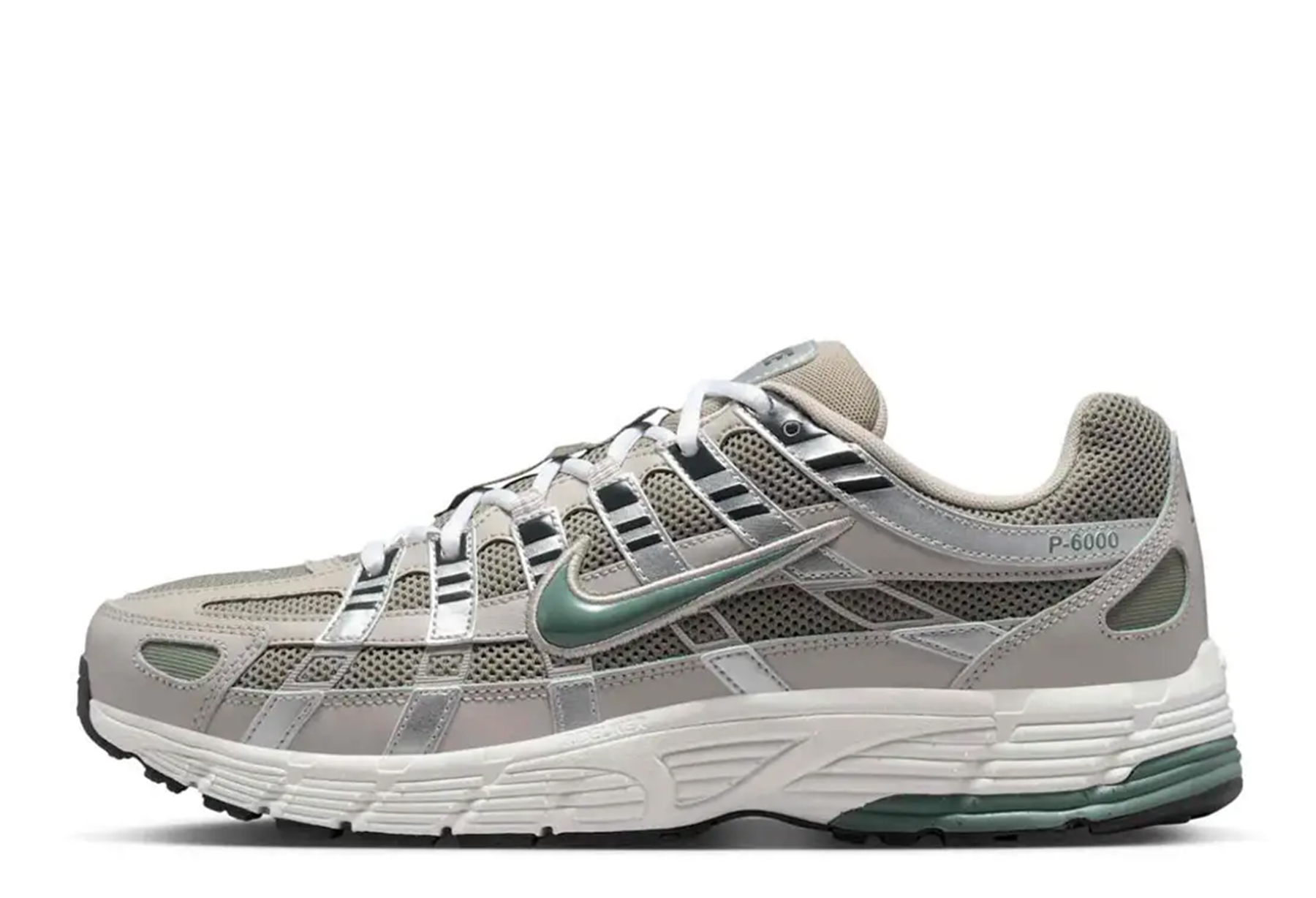 Nike P-6000 'Cream II Clay Green' (2025) SILVER sneaker – authenticated on KLEKT