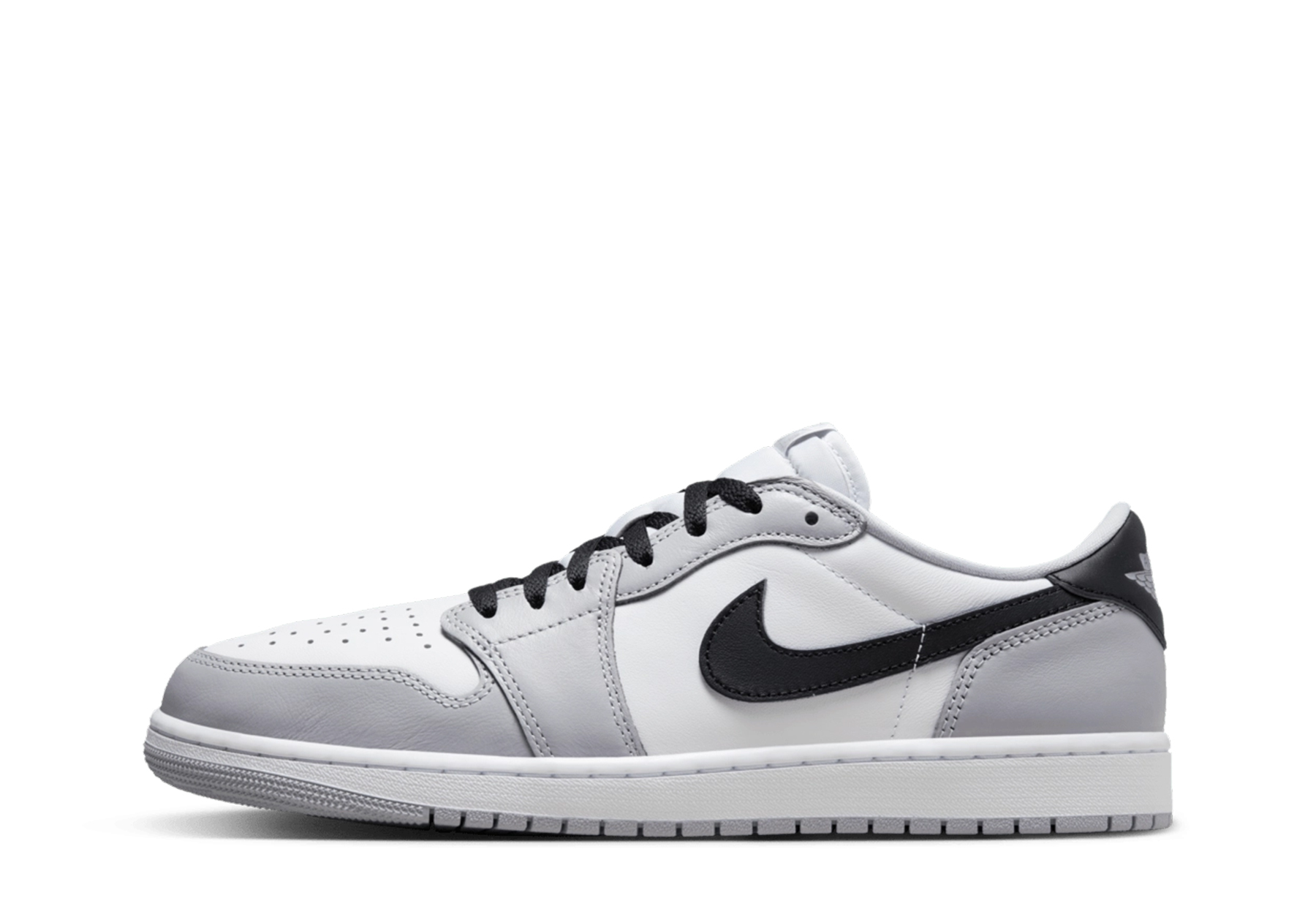 Air Jordan 1 Low OG 'Barons' (2024) White/Black/Wolf Grey sneaker – authenticated on KLEKT