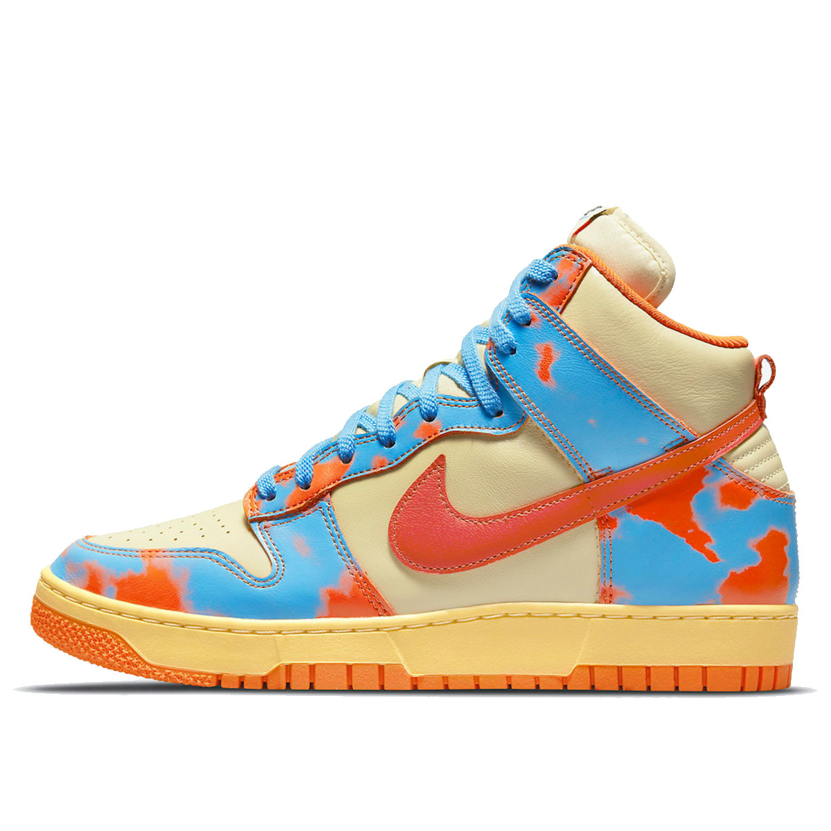 Nike Dunk High 1985 'Orange Acid Wash' (2022) Orange/Blue sneaker – authenticated on KLEKT