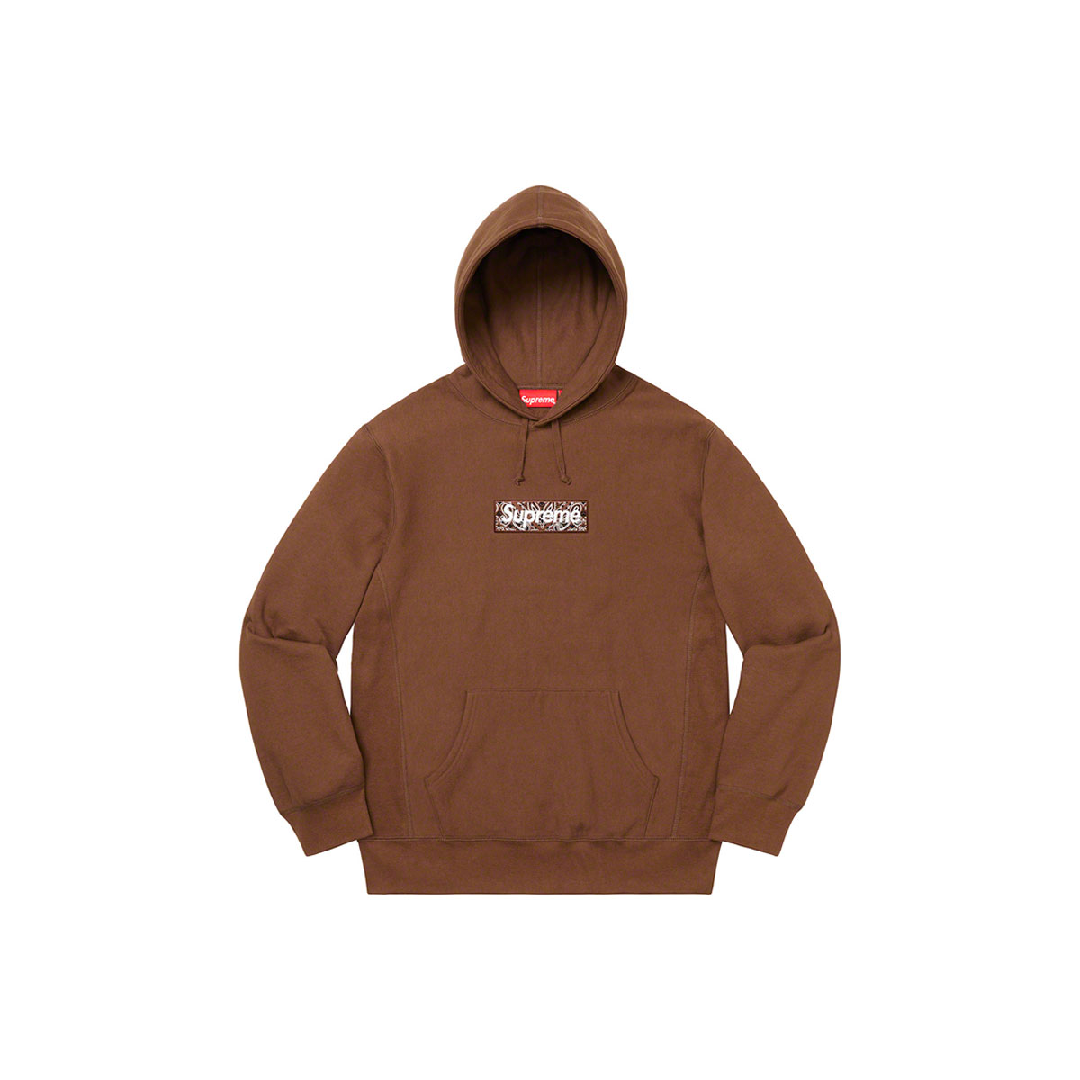 Supreme Bandana Box Logo Hooded Sweatshirt Dark Brown (FW19) sneaker – authenticated on KLEKT