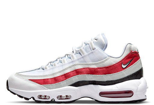 Nike Air Max 95 'White Varsity Red Particle Grey'