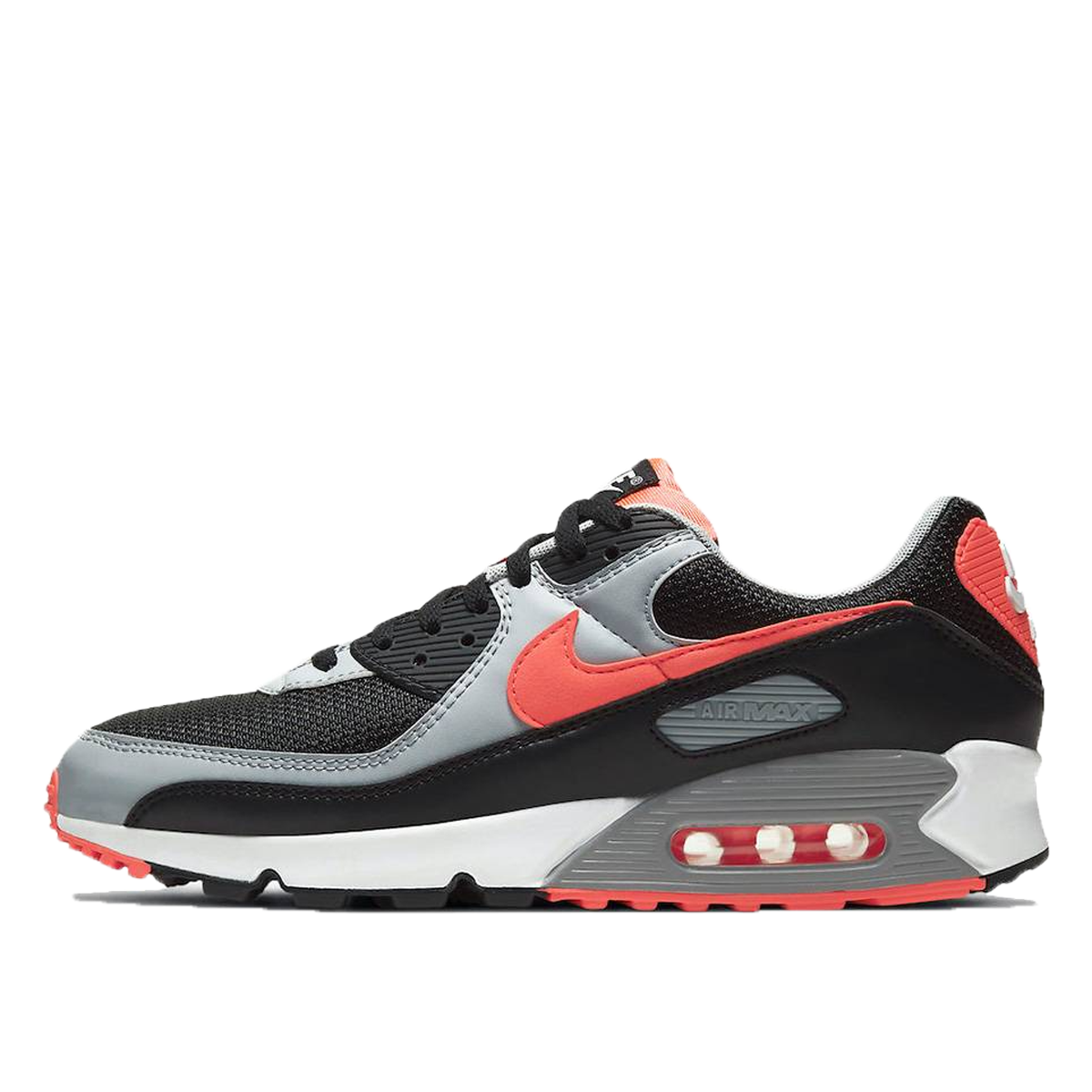 Nike Air Max 90 Black Radiant Red Wolf Grey (2020) sneaker – authenticated on KLEKT