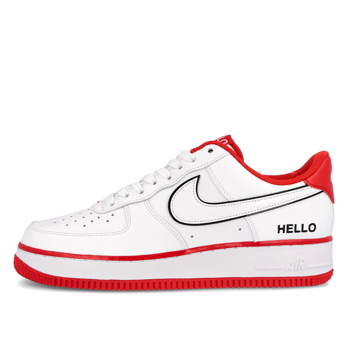 Nike Air Force 1 Low '07 LX Hello (2021) WHITE/UNIVERSITY RED/BLACK/WHITE sneaker – authenticated on KLEKT