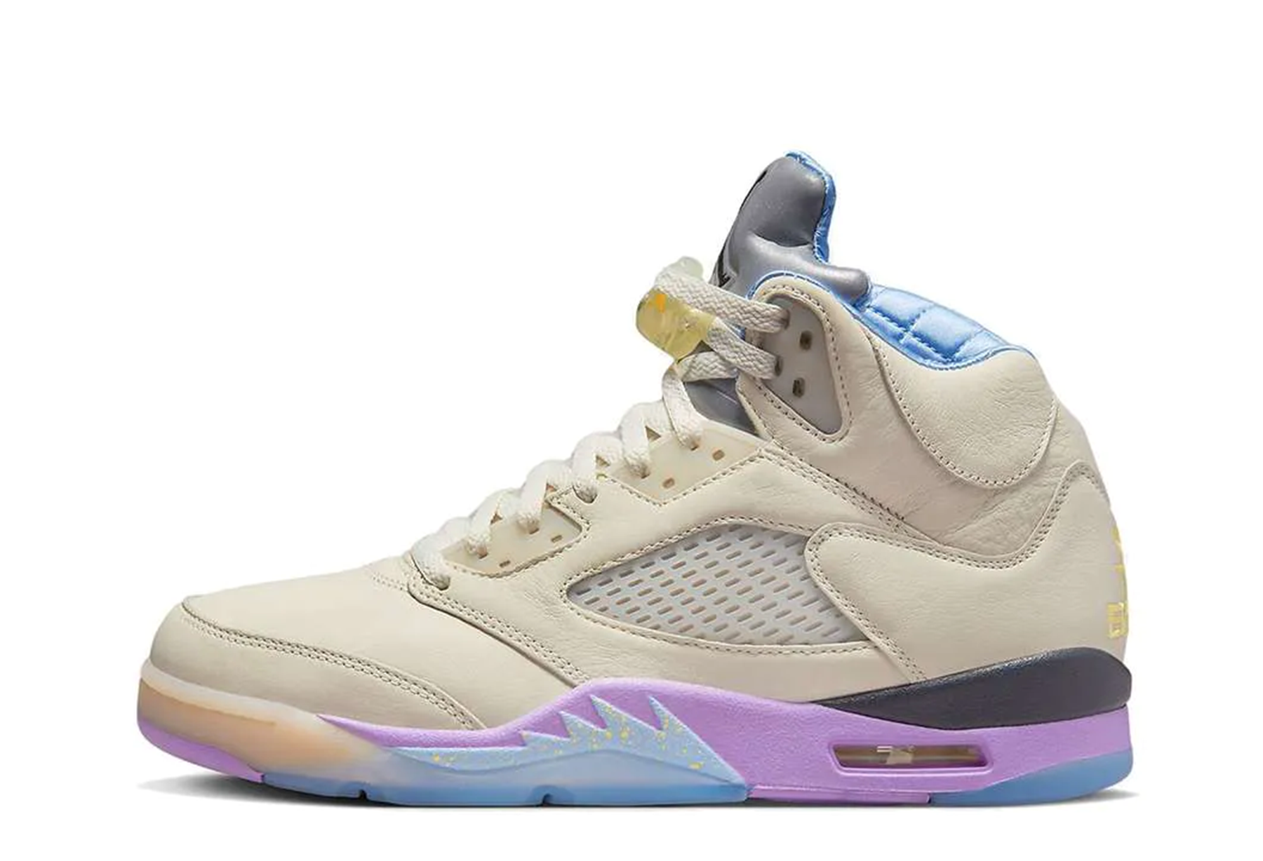 Air Jordan x DJ Khaled 5 Retro We The Best Sail (2022) SAIL/WASHED YELLOW-VIOLET STAR sneaker – authenticated on KLEKT