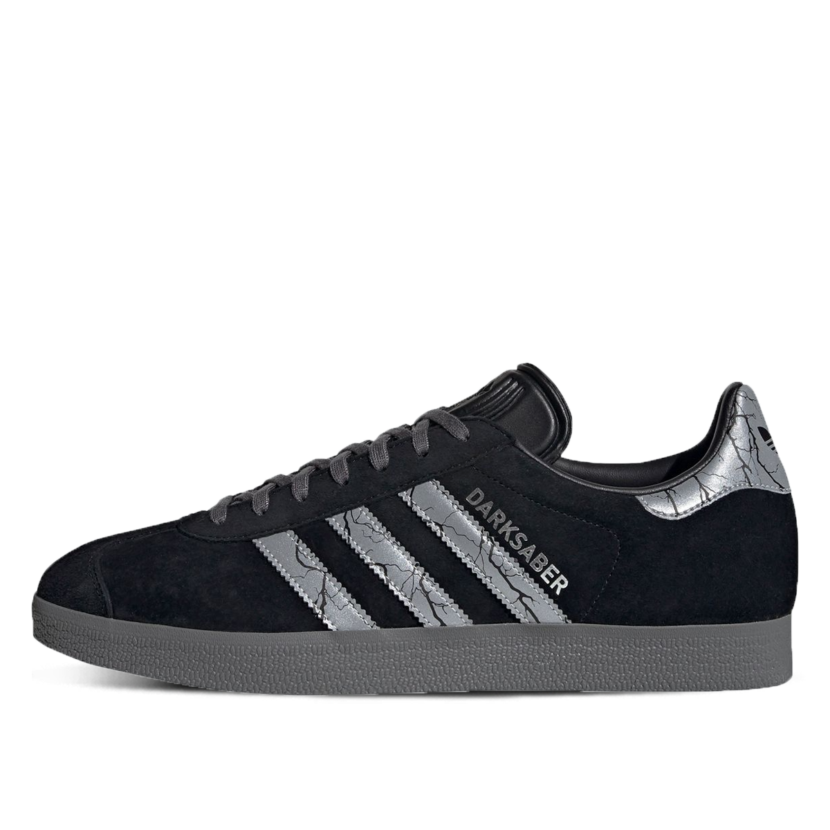 Adidas x Star Wars Gazelle 'The Mandalorian Darksaber' (2020) CORE BLACK/SILVER METALLIC/GREY FOUR sneaker – authenticated on KLEKT