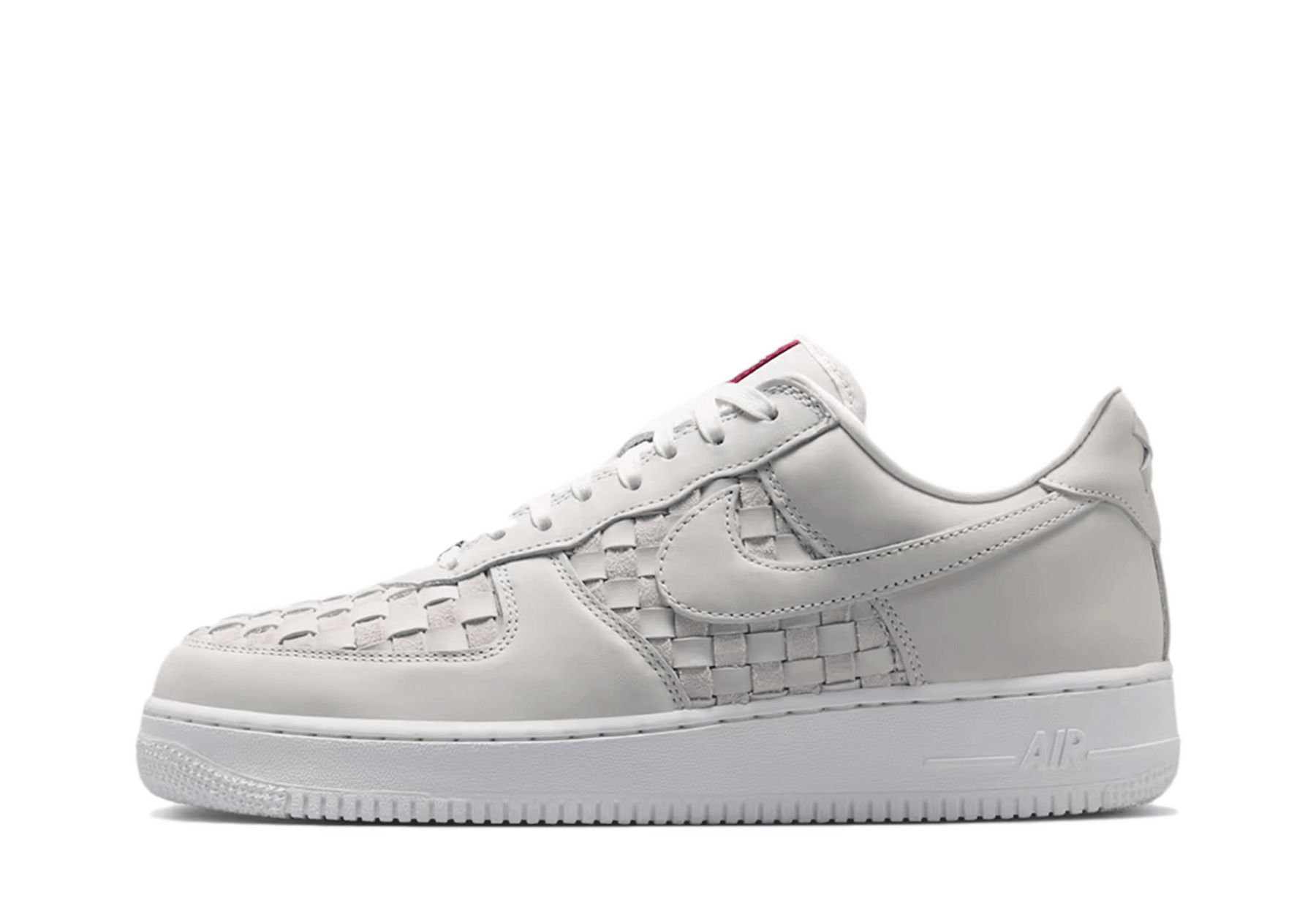 Nike Air Force 1 Low Retro Premium 'Woven Summit White' (2206) Summit White/Team Red/Metallic Silver/Summit White sneaker – authenticated on KLEKT