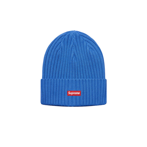 Supreme Overdyed Ribbed Beanie Washed Royal (SS18)