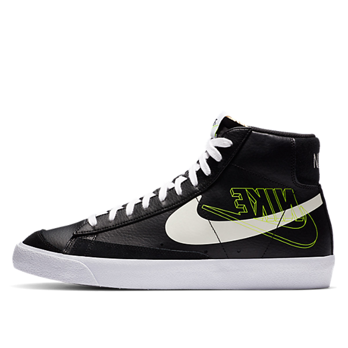 Nike Blazer Mid 77 Black Reverse Logo (2020) Black/Sail/White/Volt sneaker – authenticated on KLEKT