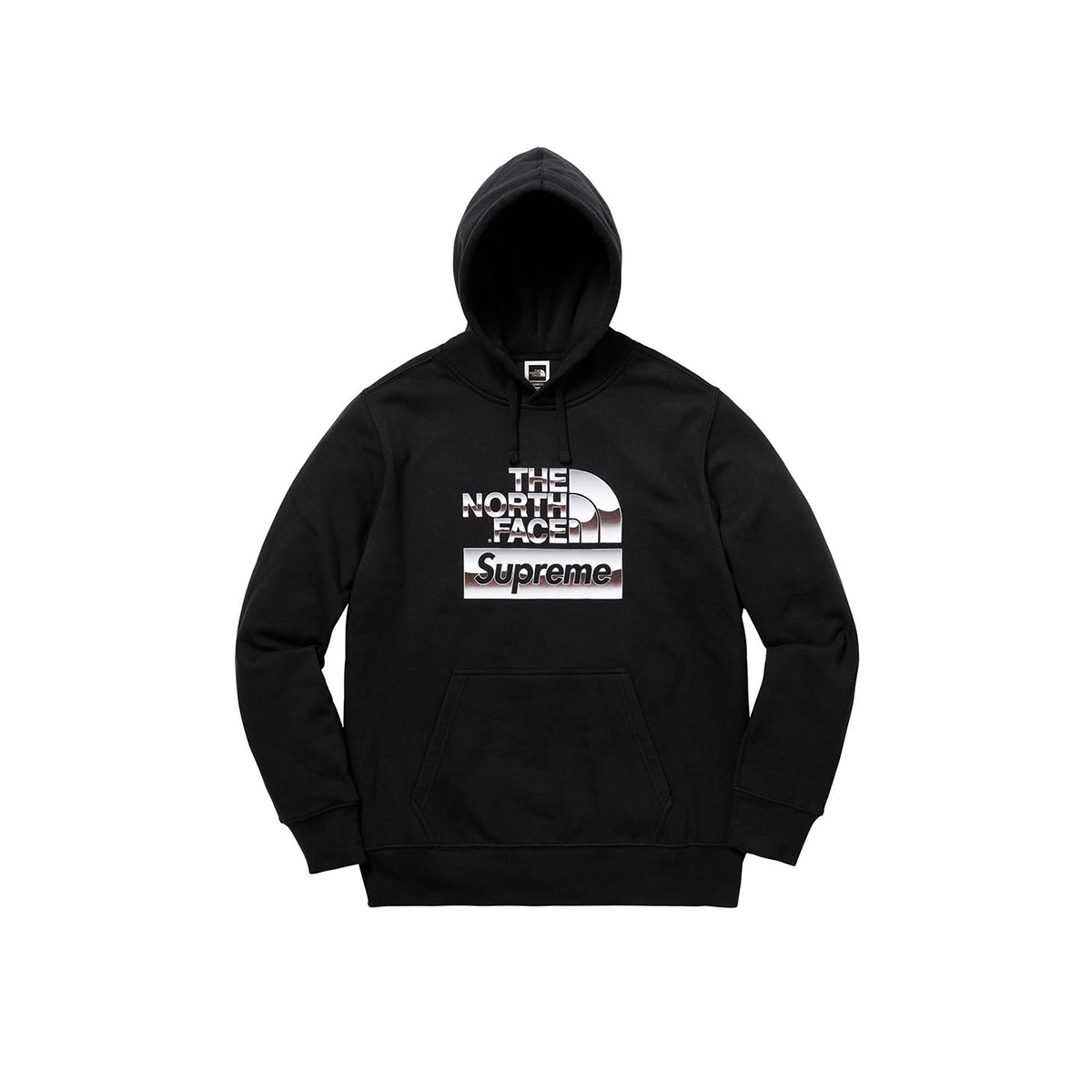 Supreme x The North Face Metallic Logo Hooded Sweatshirt Black (SS18) sneaker – authenticated on KLEKT