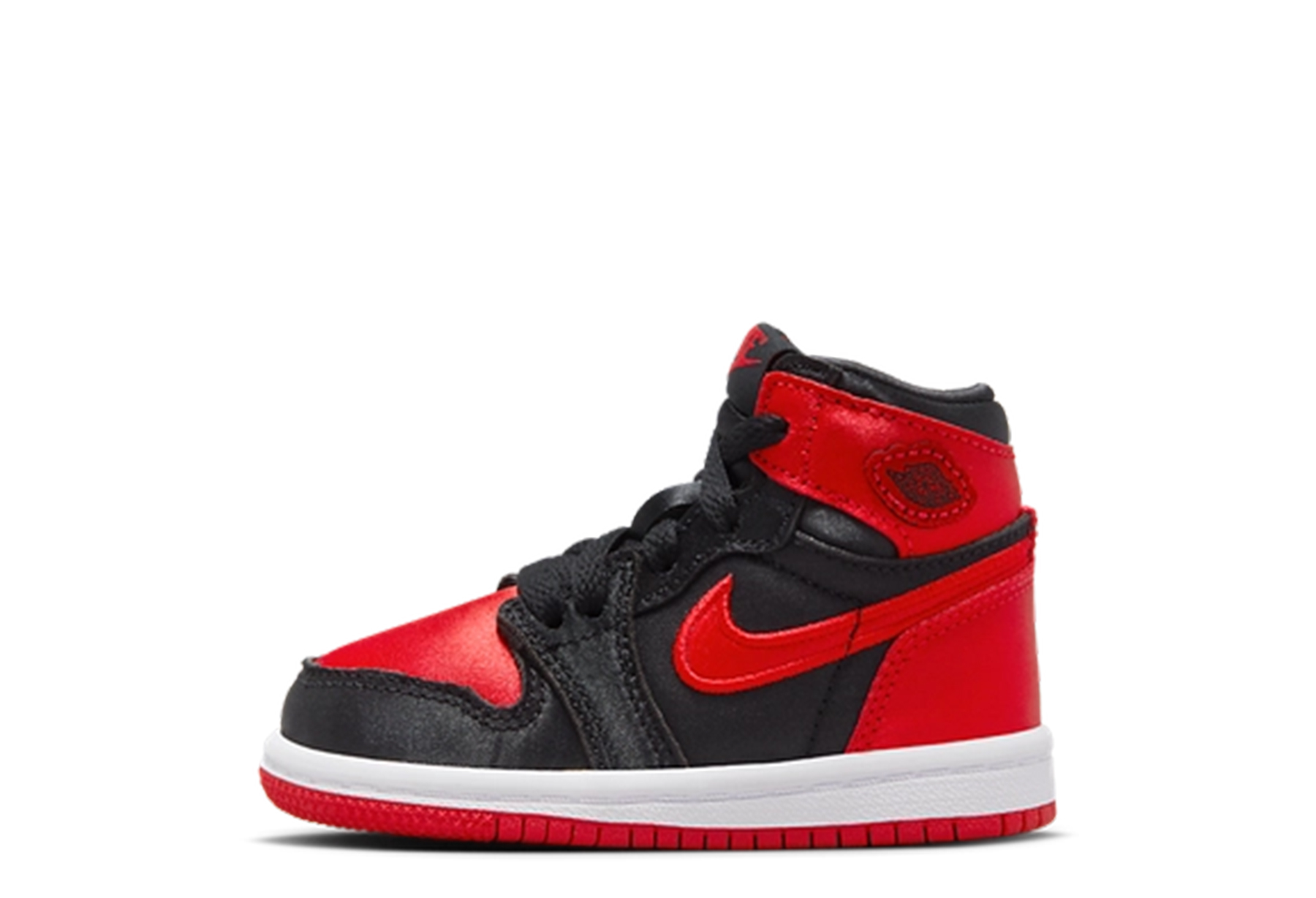 Air Jordan 1 Satin TD 'Bred' (2023) Black/University Red/White sneaker – authenticated on KLEKT