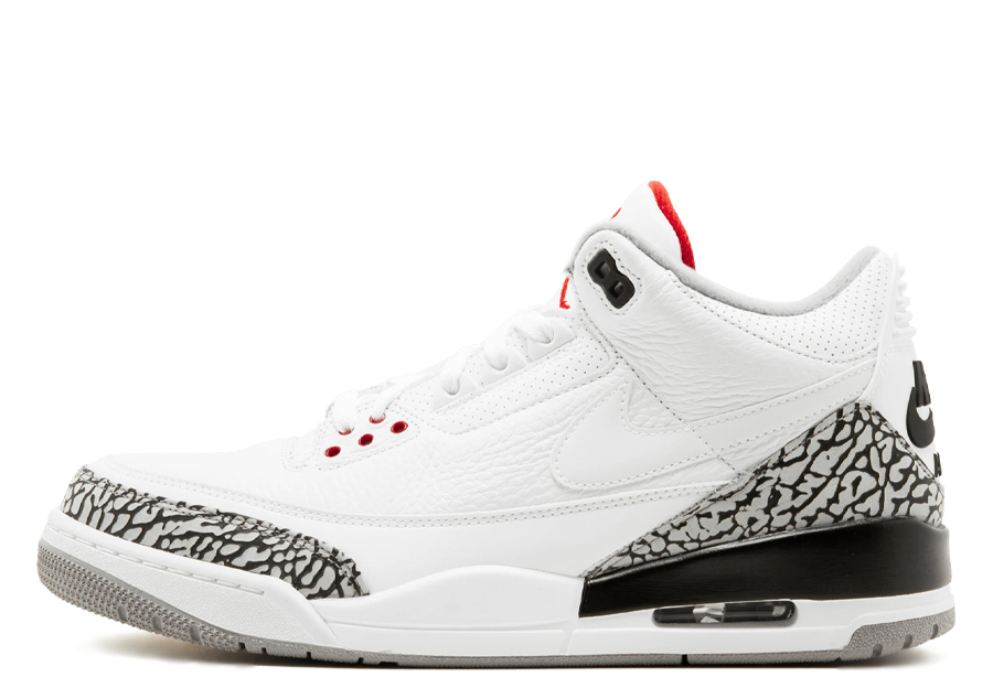Air Jordan 3 Retro JTH Super Bowl  WHITE/FIRE RED/BLACK/WHITE sneaker – authenticated on KLEKT