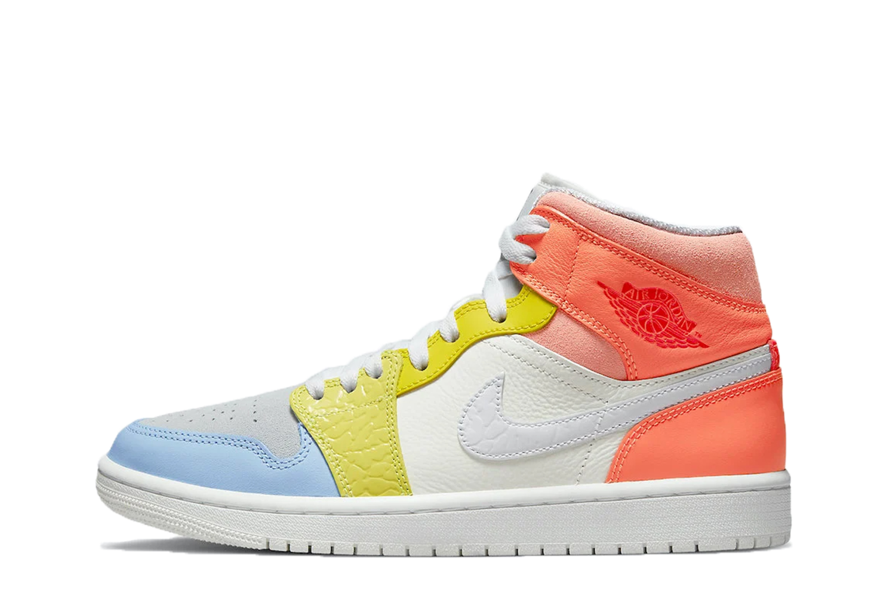 Air Jordan 1 Mid WMNS 'To My First Coach' (2021) SAIL/ WHITE/LEMON/OPTI YELLOW sneaker – authenticated on KLEKT
