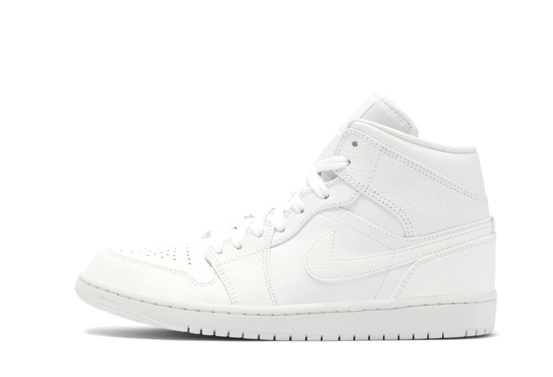 Air Jordan 1 Mid 'Triple White 2.0' (2020) WHITE/WHITE/WHITE sneaker – authenticated on KLEKT