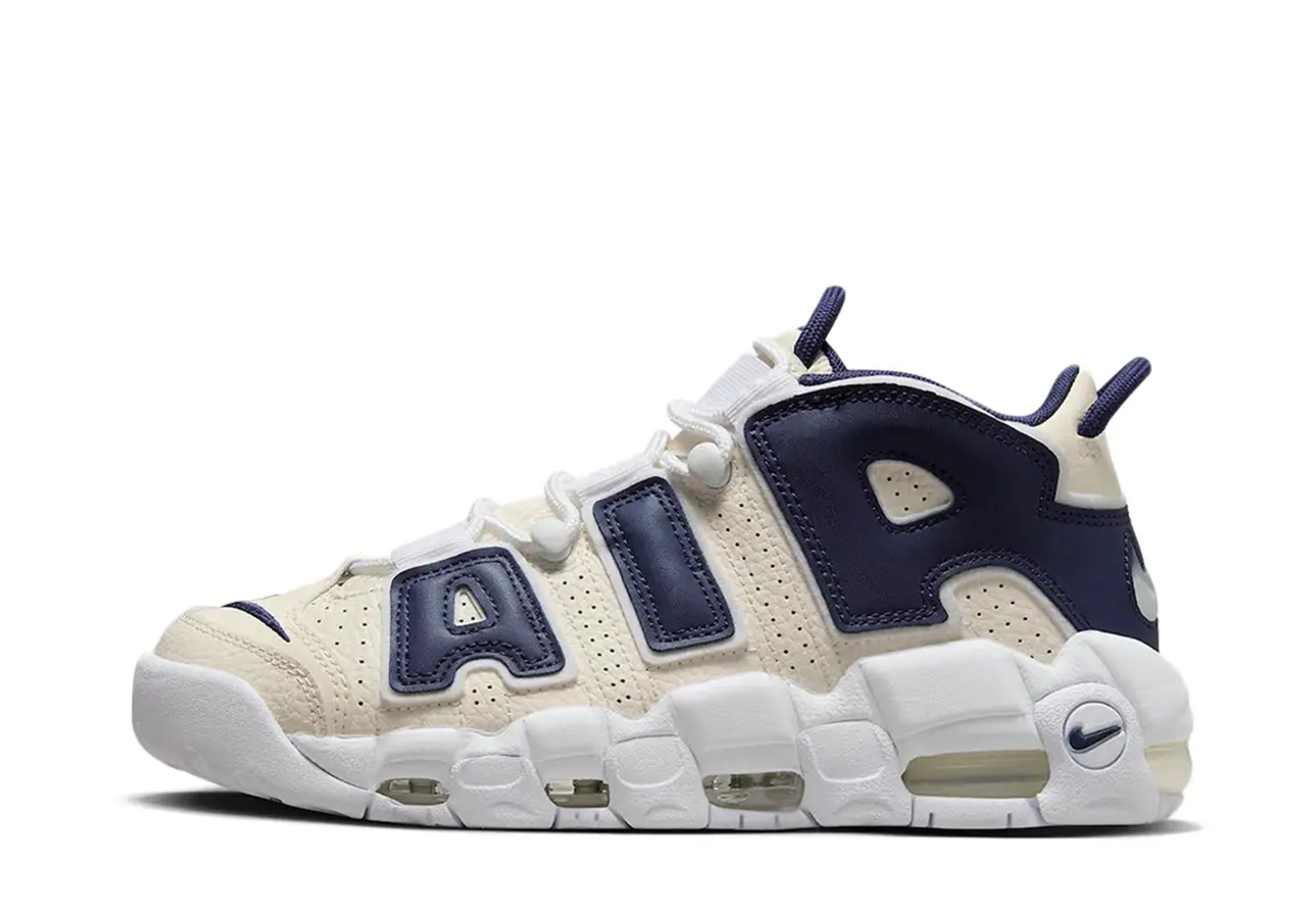 Nike Air More Uptempo Coconut Milk Navy (2023) sneaker – authenticated on KLEKT
