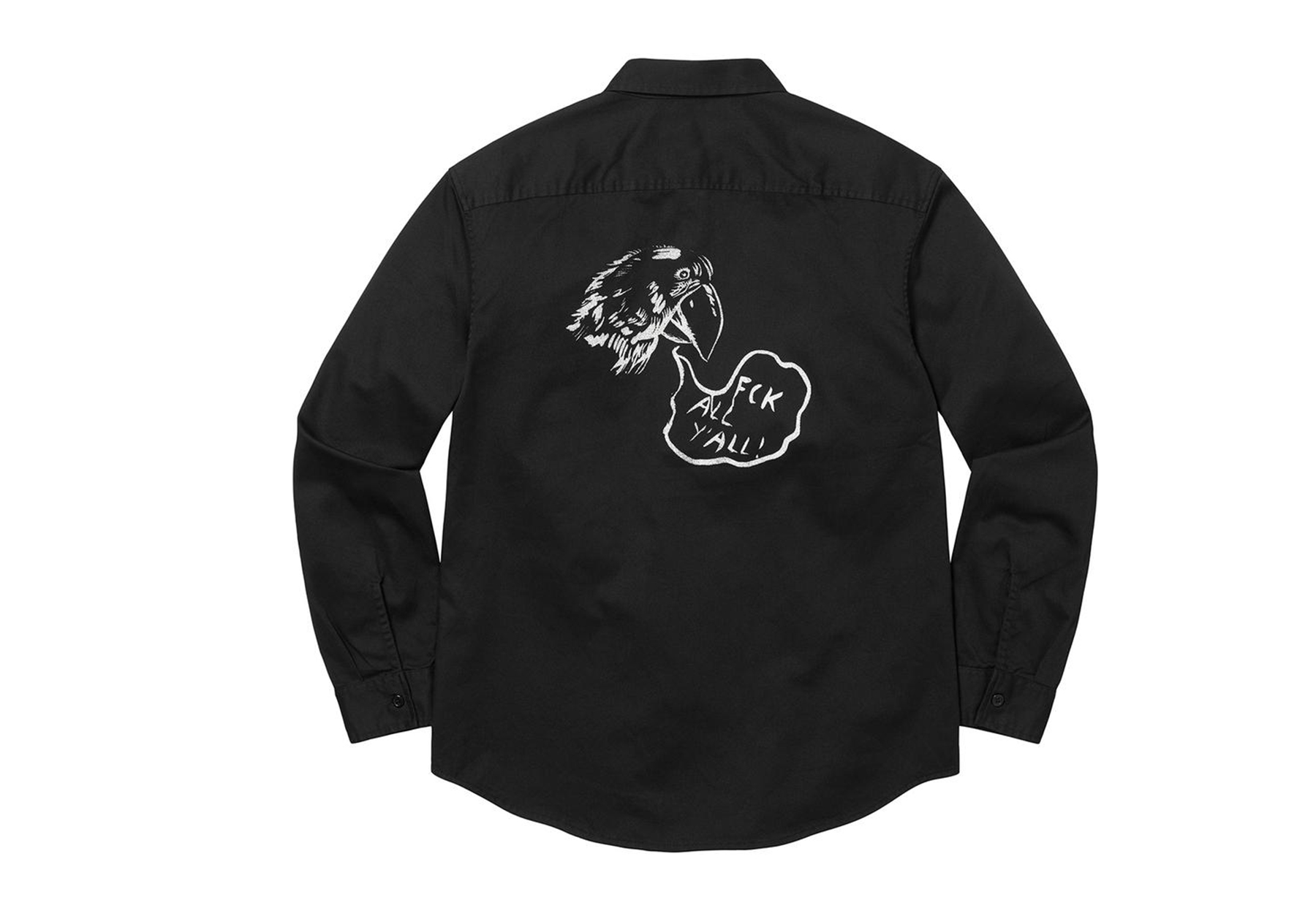 Supreme Raymond Pettibon Work Shirt Washed Black (FW22) BLACK sneaker – authenticated on KLEKT