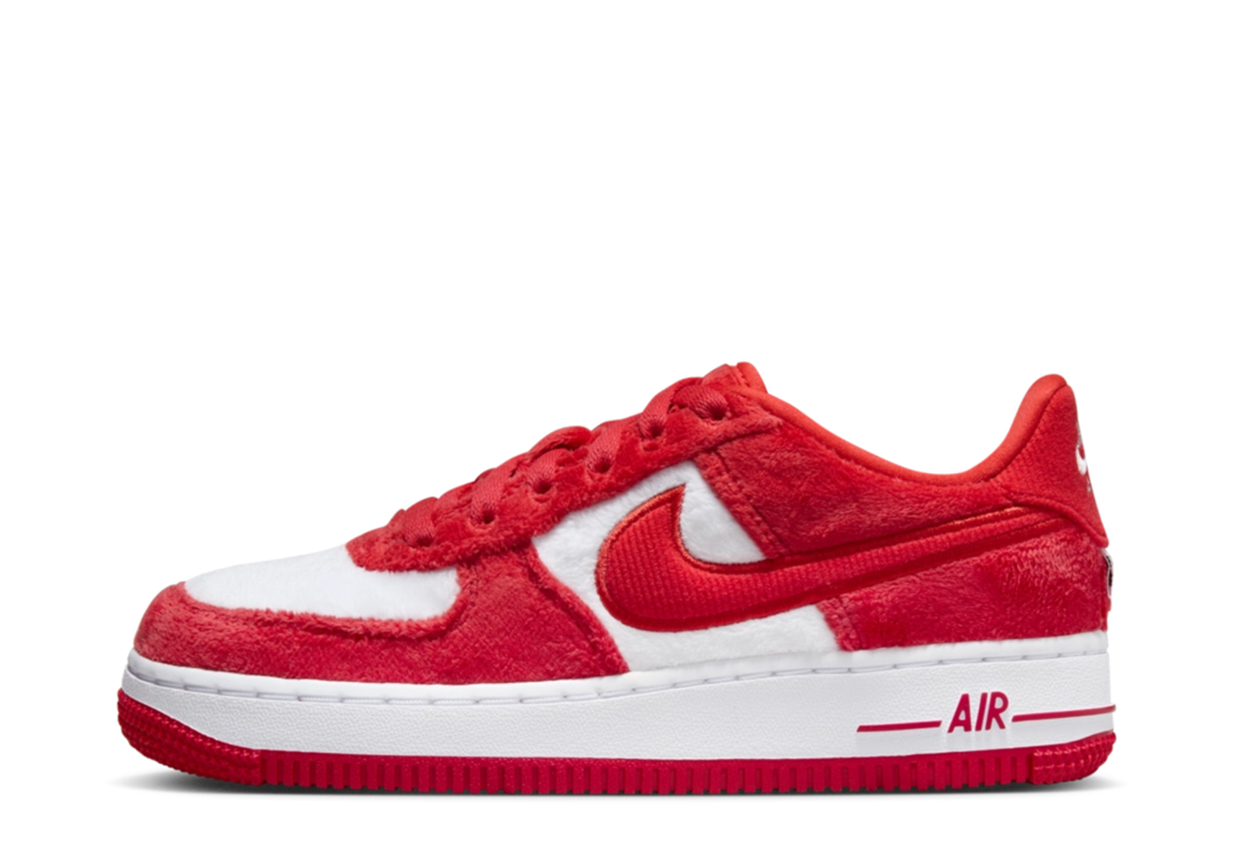 Nike Air Force 1 Low  GS 'Valentine's Day' (2024) Fire Red/Light Crimson/White/Pink Foam/Team Red sneaker – authenticated on KLEKT