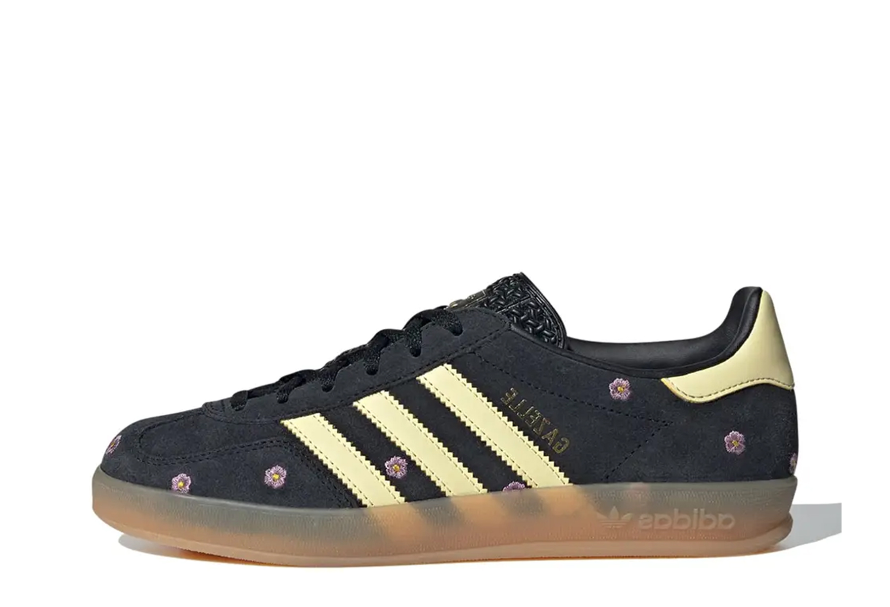 Adidas Gazelle Indoor WMNS 'Floral Black Yellow' (2024) BLACK/YELLOW sneaker – authenticated on KLEKT