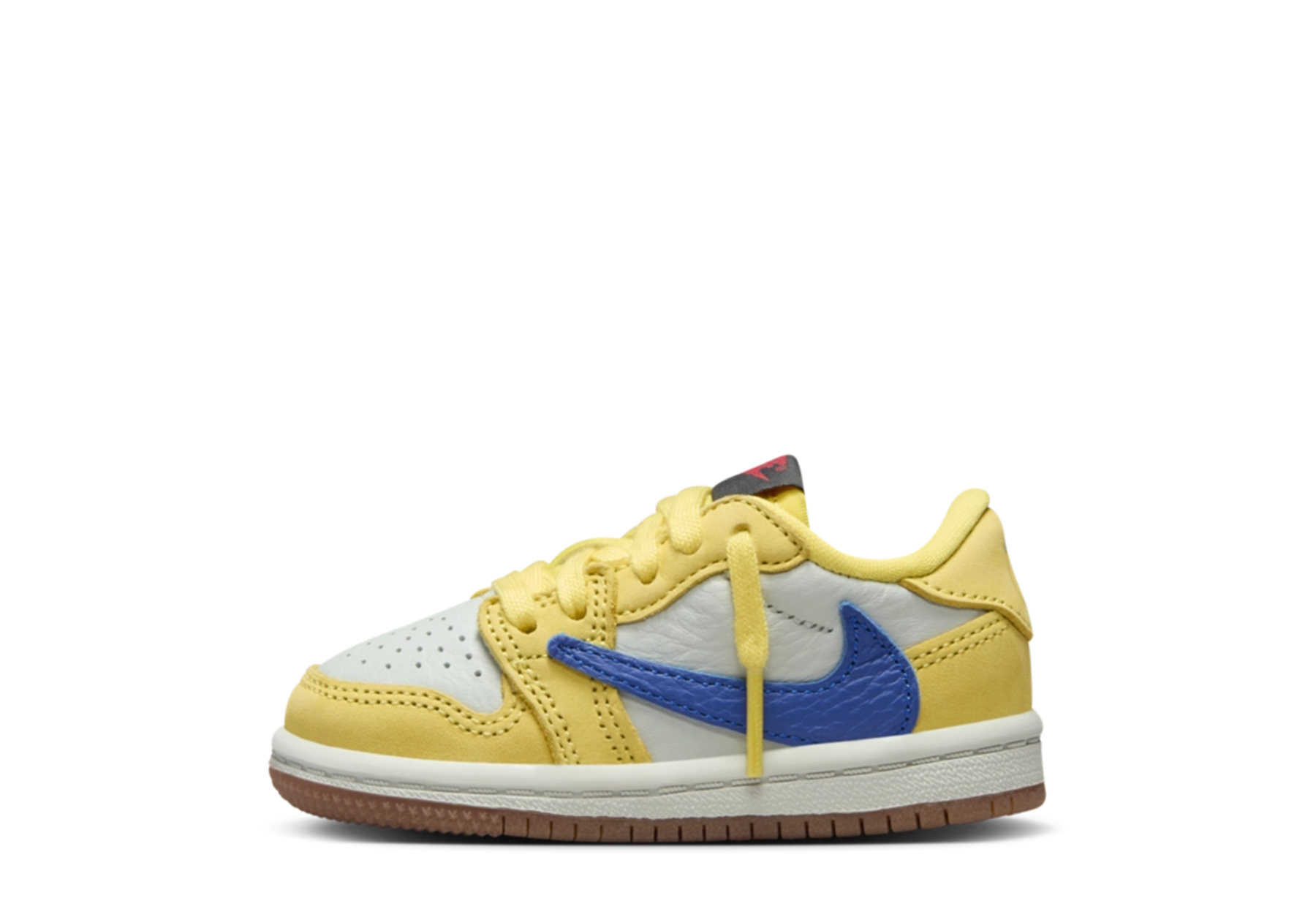 Air Jordan 1 x Travis Scott Low TD 'Canary' (2024) Canary/Racer Blue/Light Silver/Gum Medium Brown sneaker – authenticated on KLEKT