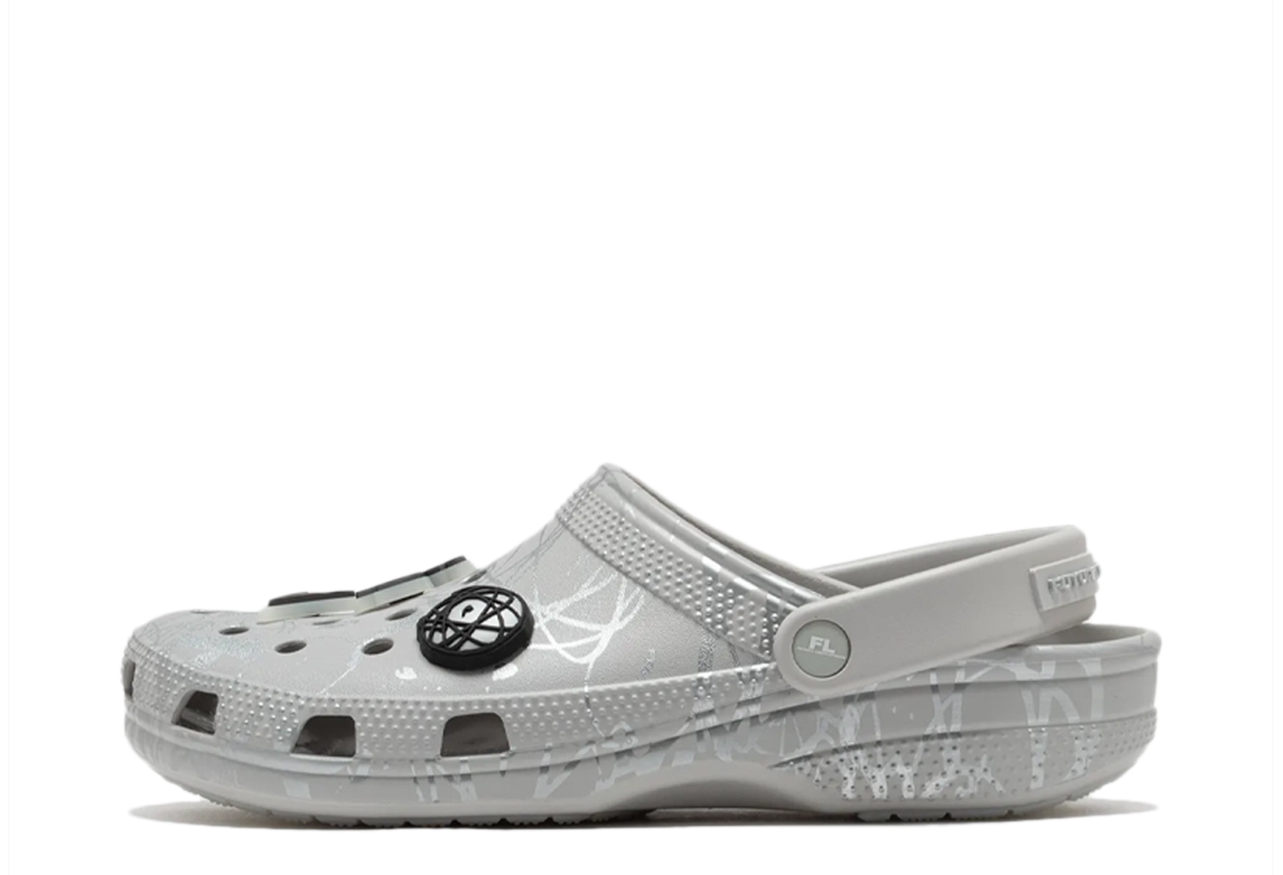 Crocs x Futura Laboratories Classic Clog 'Pearl White' (2024) Pearl White/Grey sneaker – authenticated on KLEKT