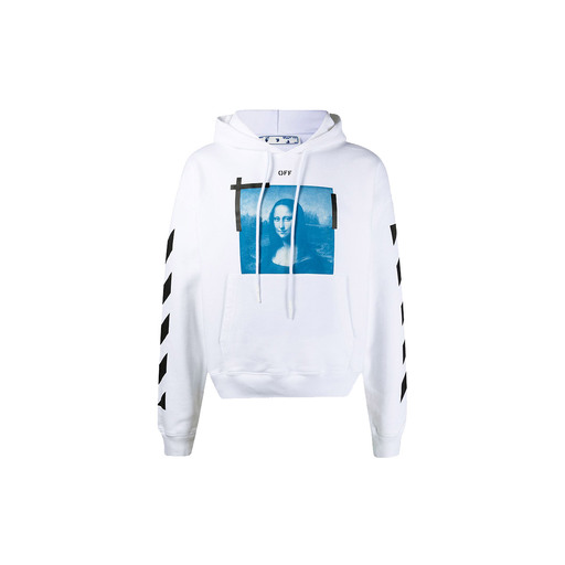 Off White Mona Lisa Arrows Hoodie Sweatshirt White Black (2021)