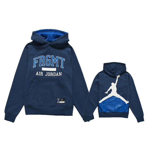 Air Jordan x Fragment Fleece Pullover Hoody Navy White (FW20)