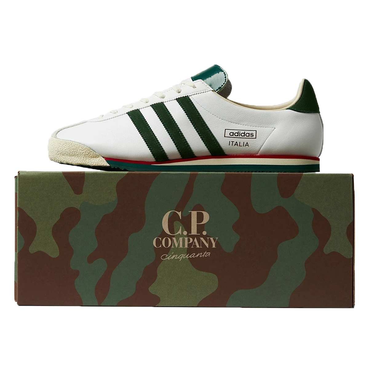 Adidas x C.P. Company Italia Spezial White Green (2021) WHITE/BOLD GREEN sneaker – authenticated on KLEKT