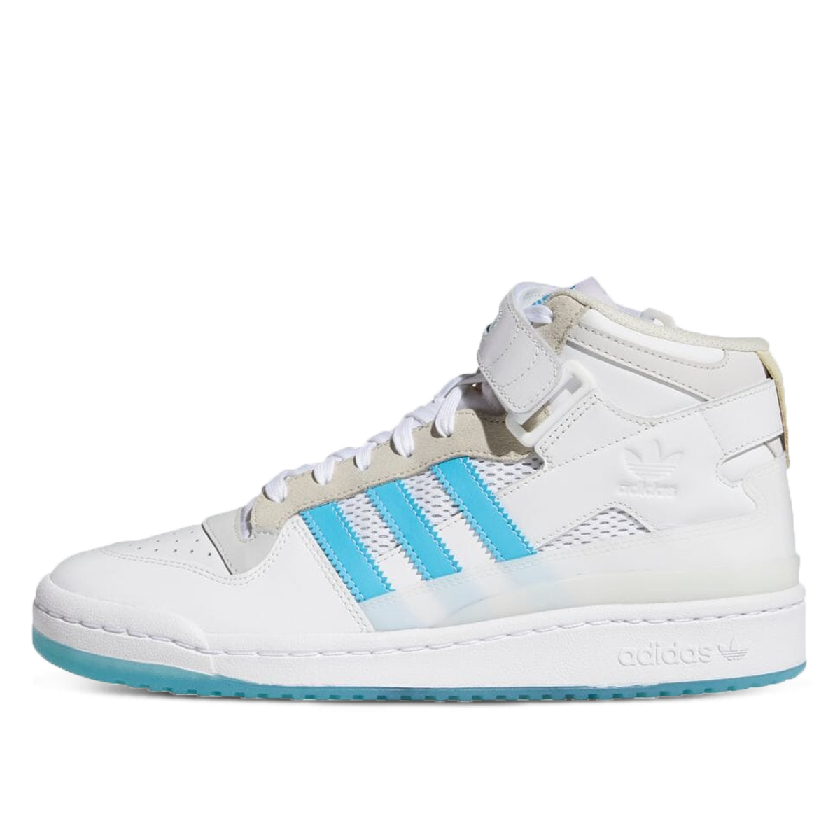 Adidas Forum '84 Mid ADV 'Diego Najera' (2021) WHITE/SIGNAL CYAN/GREY ONE sneaker – authenticated on KLEKT