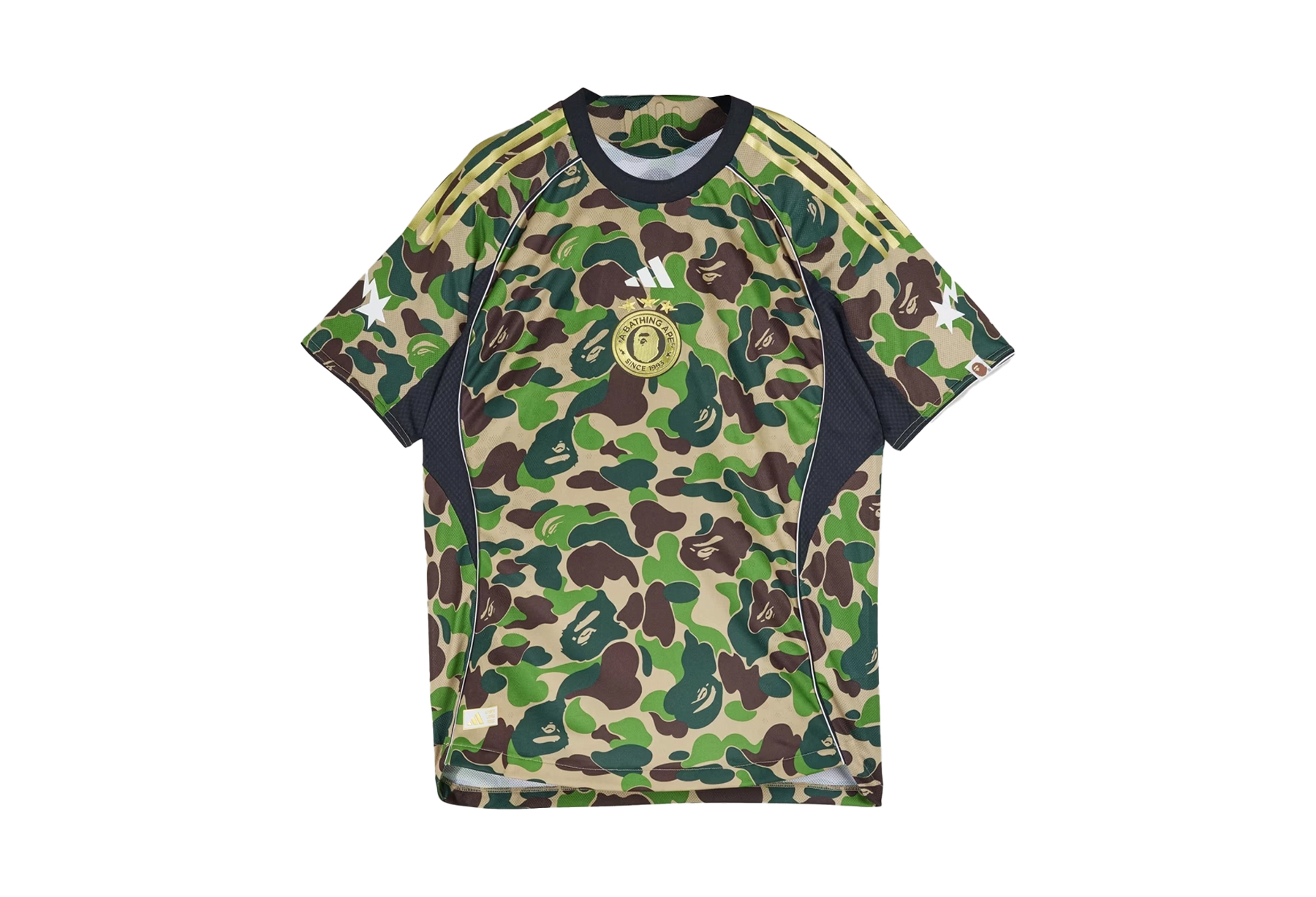Adidas x BAPE Football Jersey 'Green Camo' (2025) Green/Brown sneaker – authenticated on KLEKT